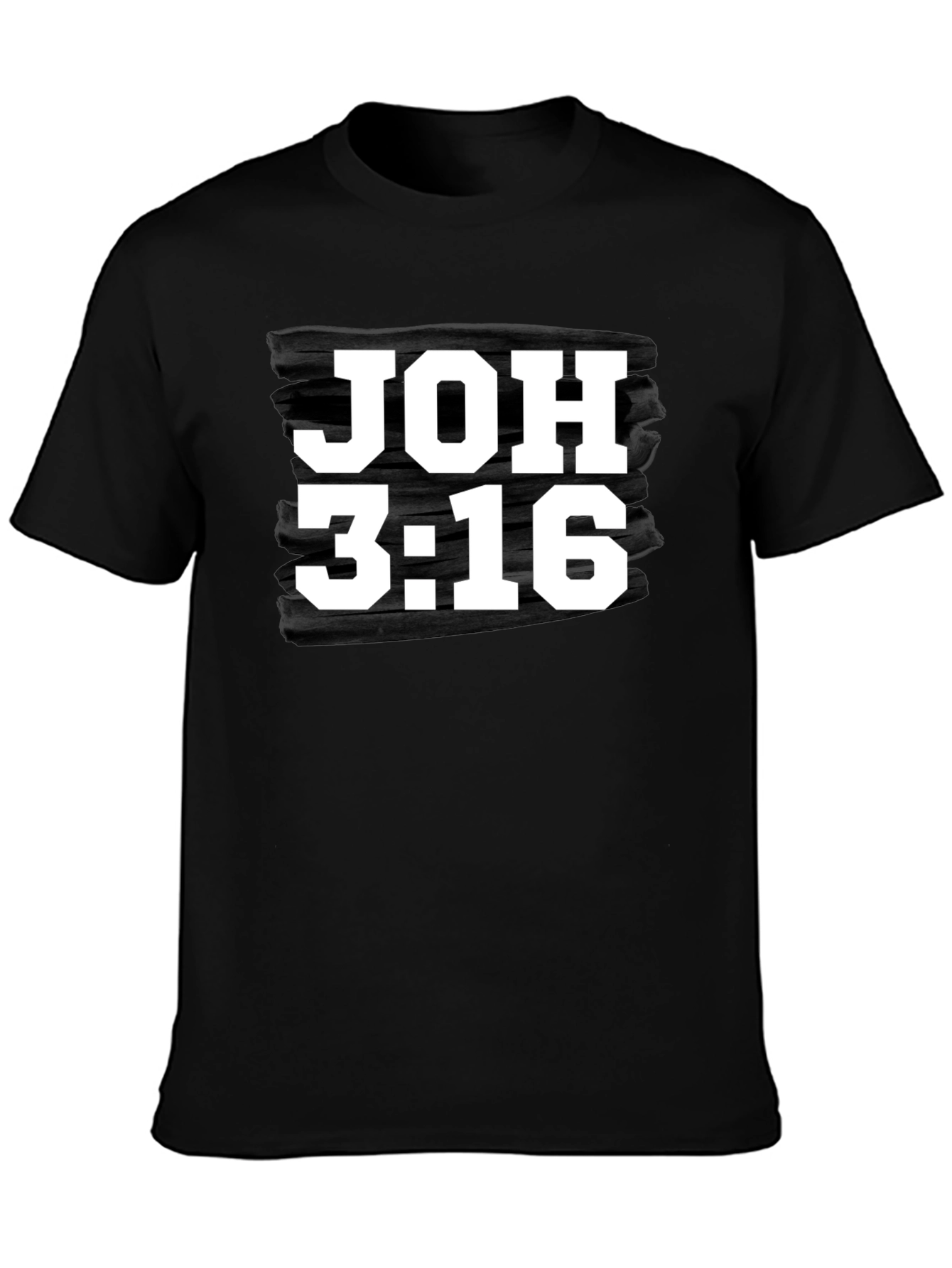 JOH 3:16 Graphic Black T-Shirt