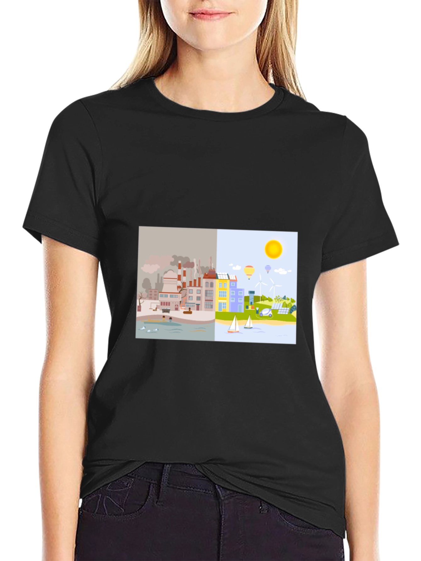 Eco-Friendly T-Shirt: Clean Energy Design