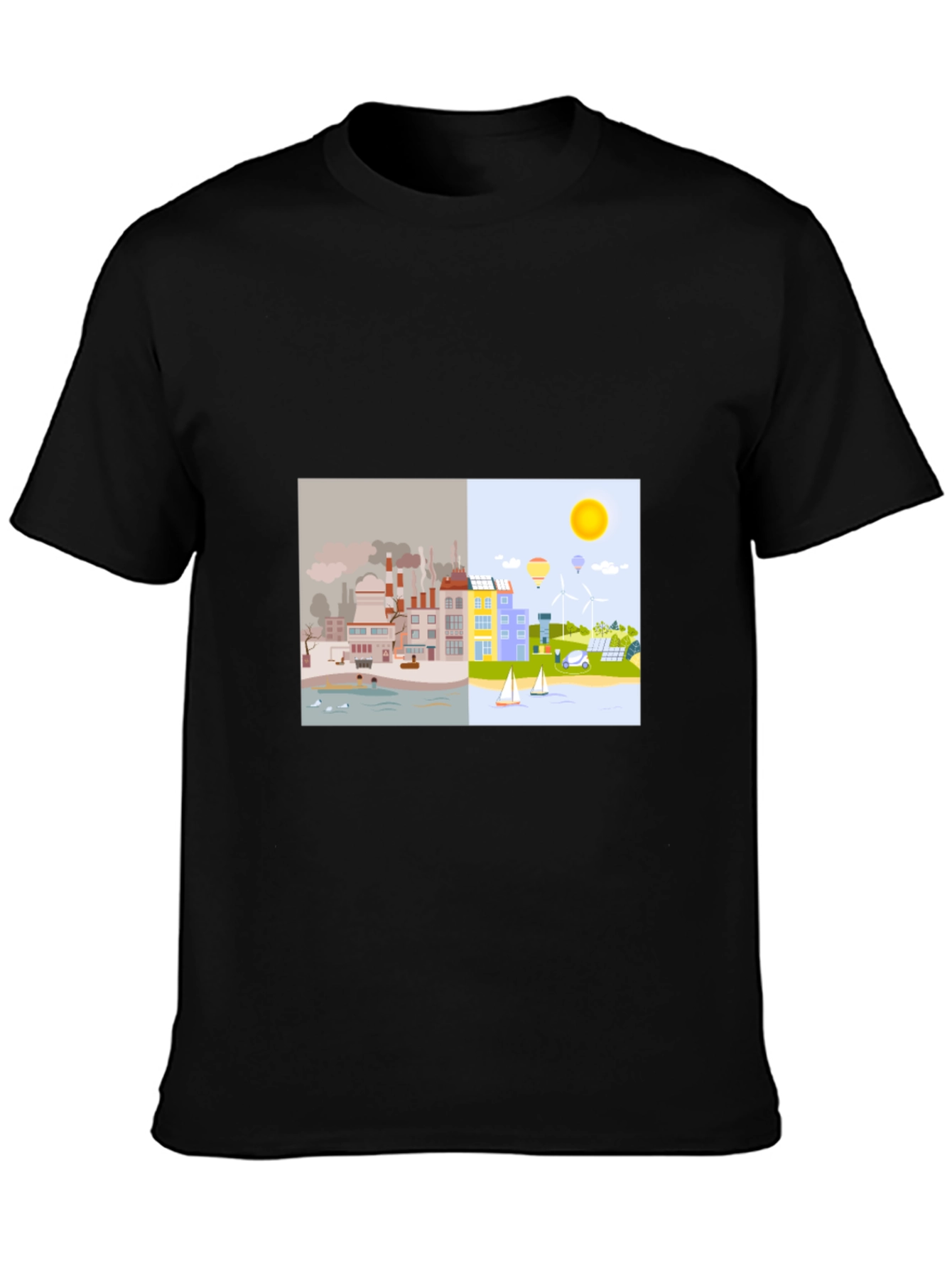 Eco-Friendly T-Shirt: Clean Energy Design