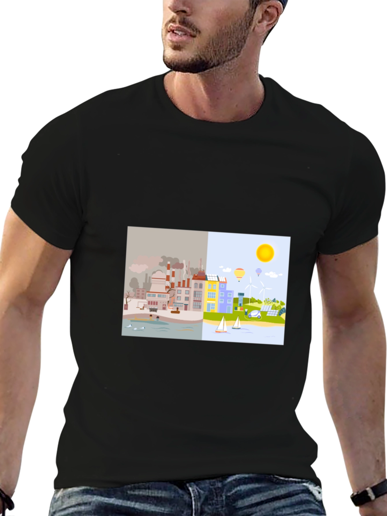 Eco-Friendly T-Shirt: Clean Energy Design