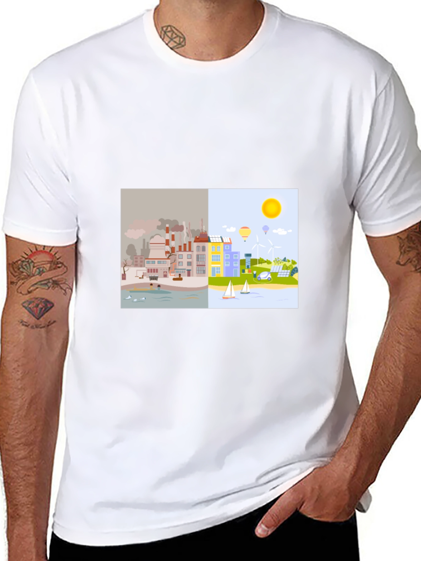 Eco-Friendly T-Shirt: Clean Energy Design