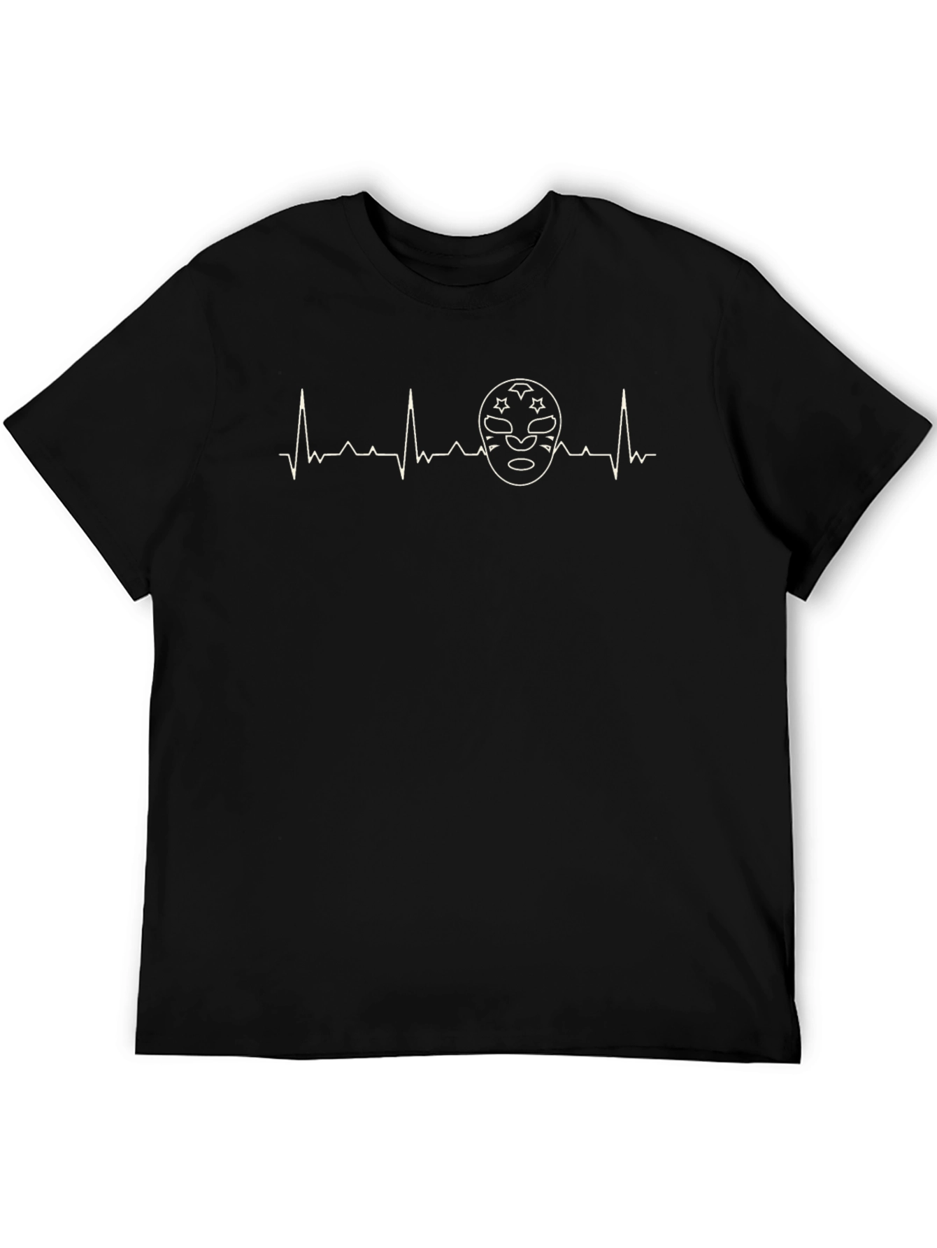 Wrestling Mask Heartbeat T-Shirt
