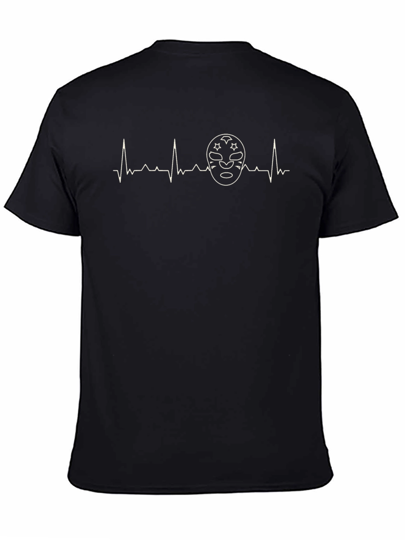 Wrestling Mask Heartbeat T-Shirt