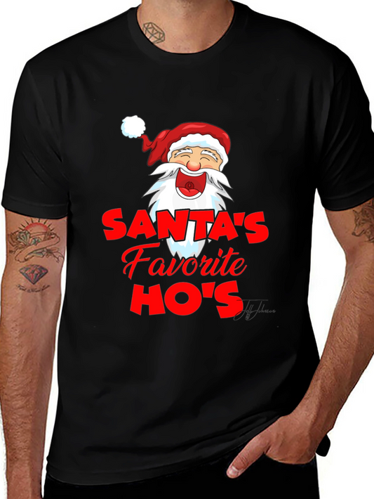 Santas Favorite HOs Funny Graphic T-Shirt
