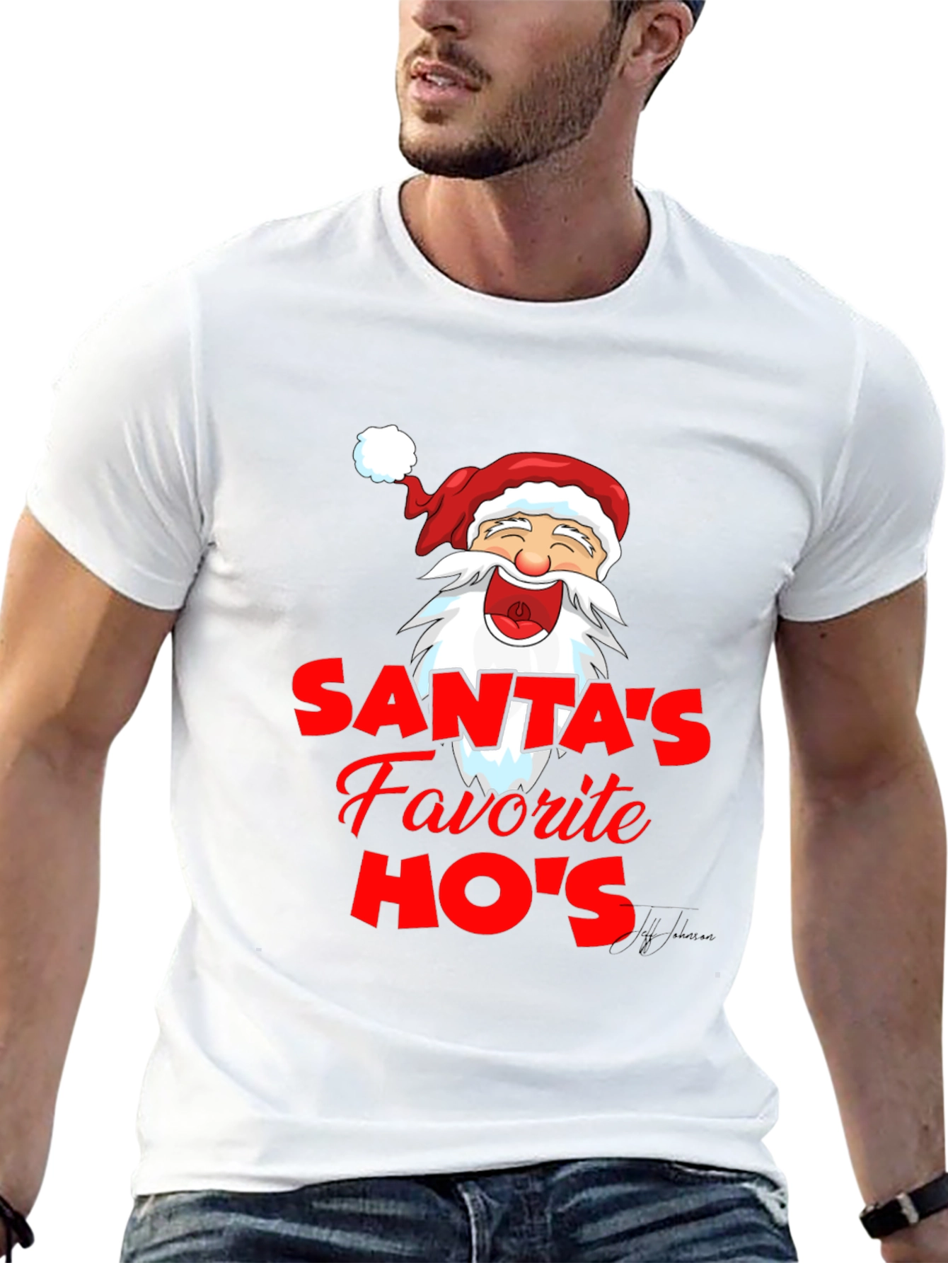 Santas Favorite HOs Funny Graphic T-Shirt
