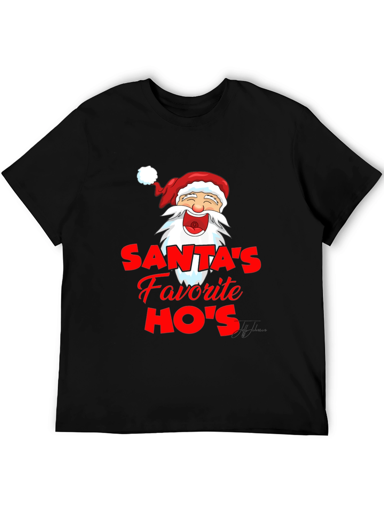 Santas Favorite HOs Funny Graphic T-Shirt