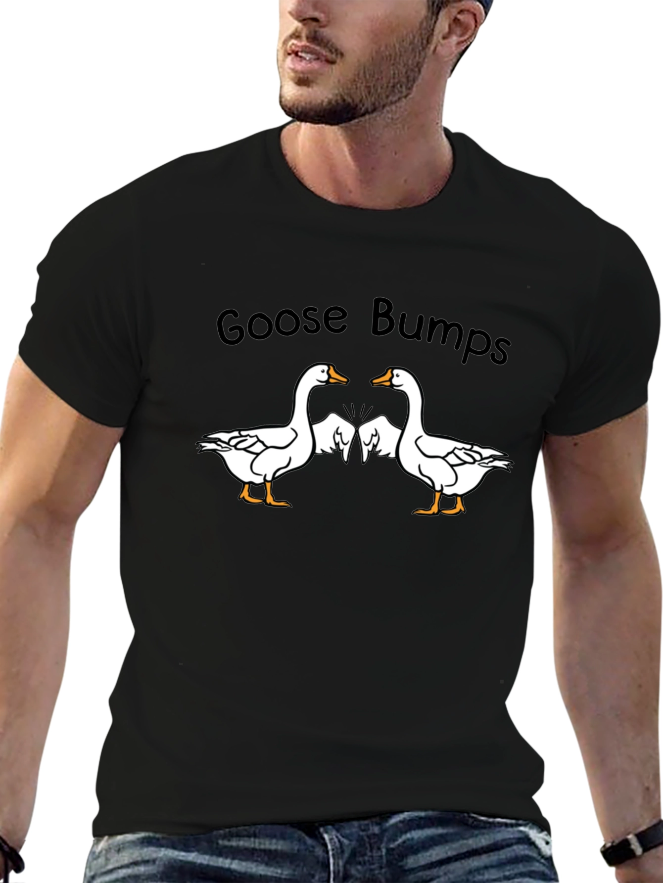 Goose Bumps T-Shirt - Funny Goose Tee