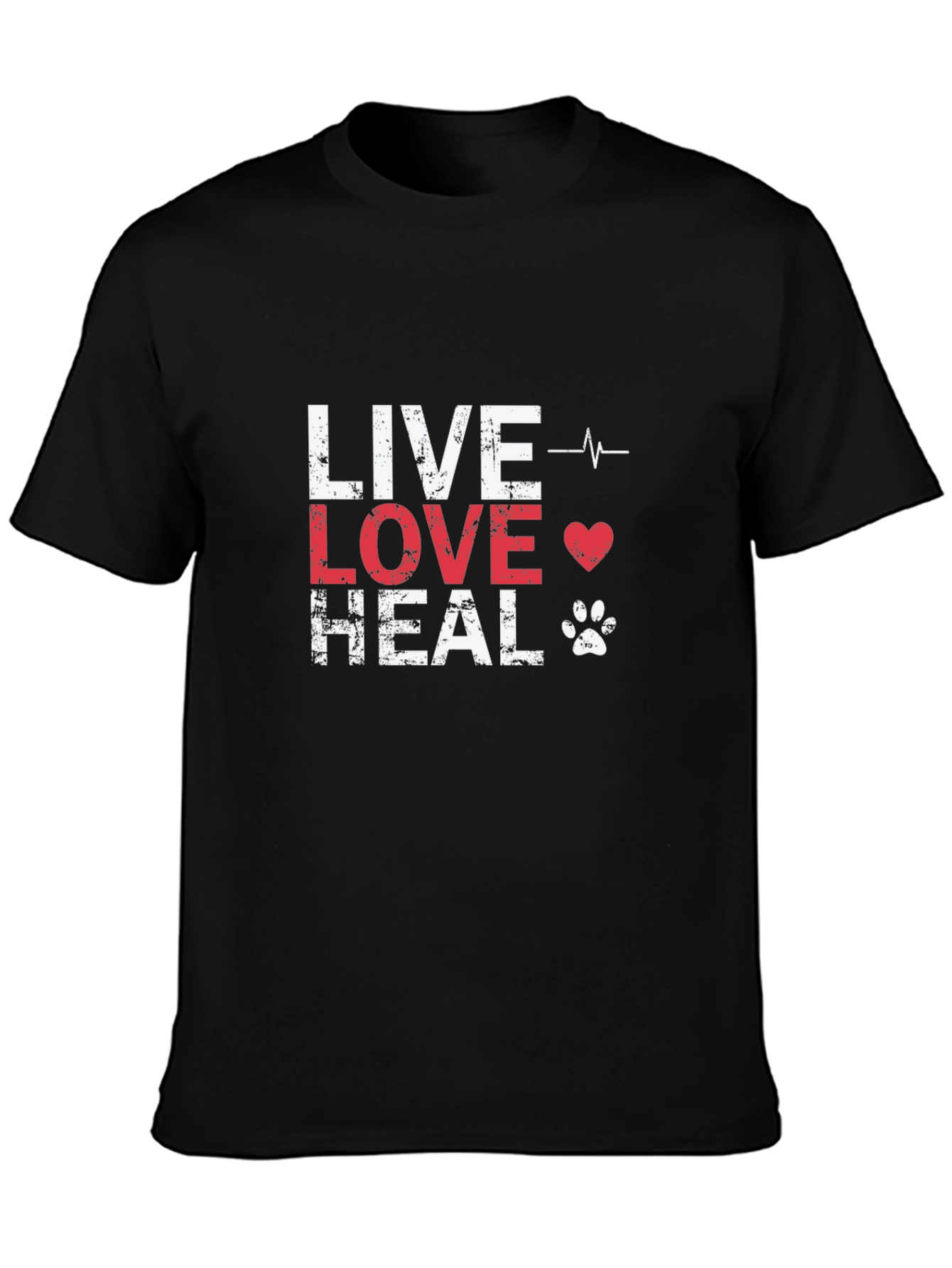 Live Love Heal T-Shirt - Pet Lover Tee