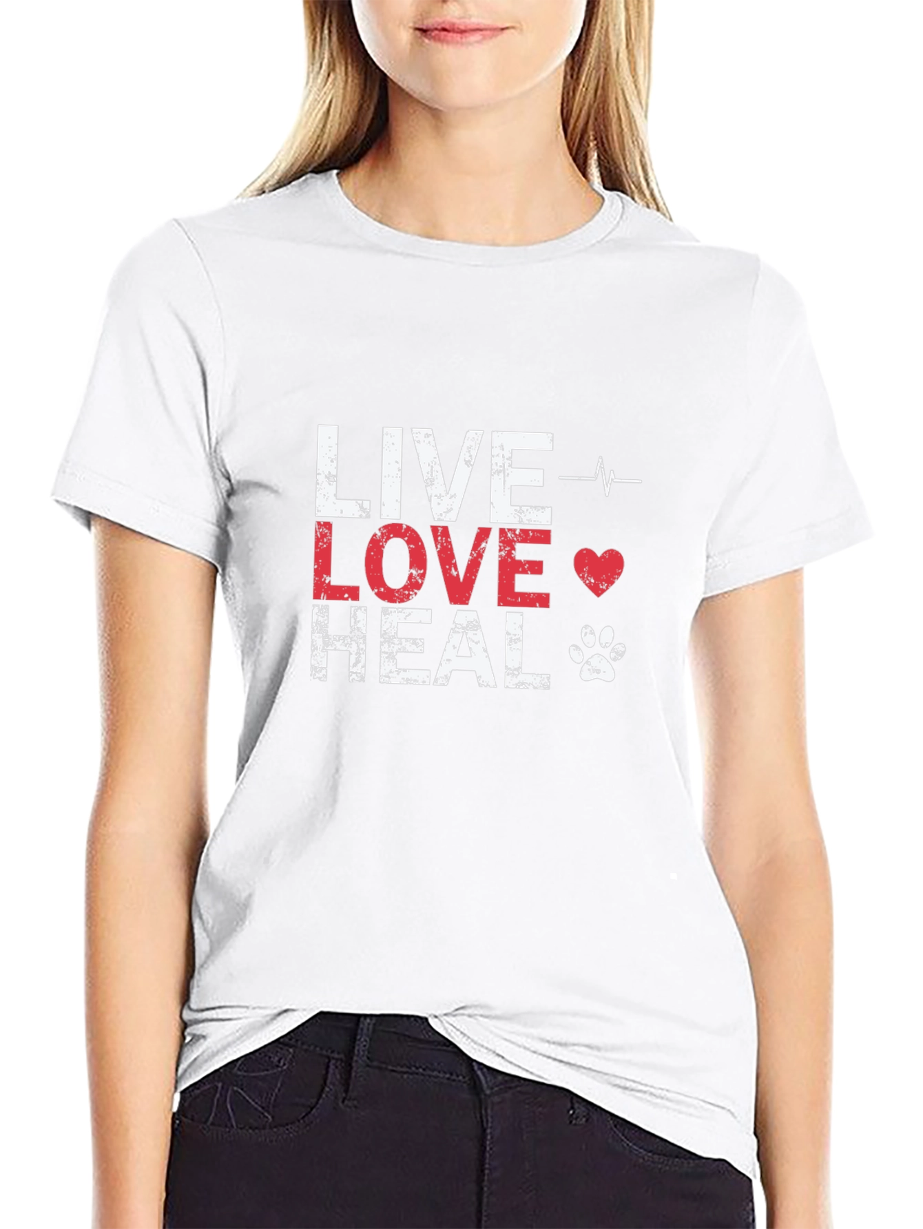 Live Love Heal T-Shirt - Pet Lover Tee