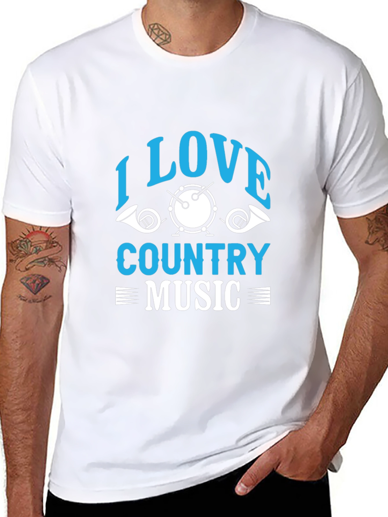 I Love Country Music Graphic T-Shirt