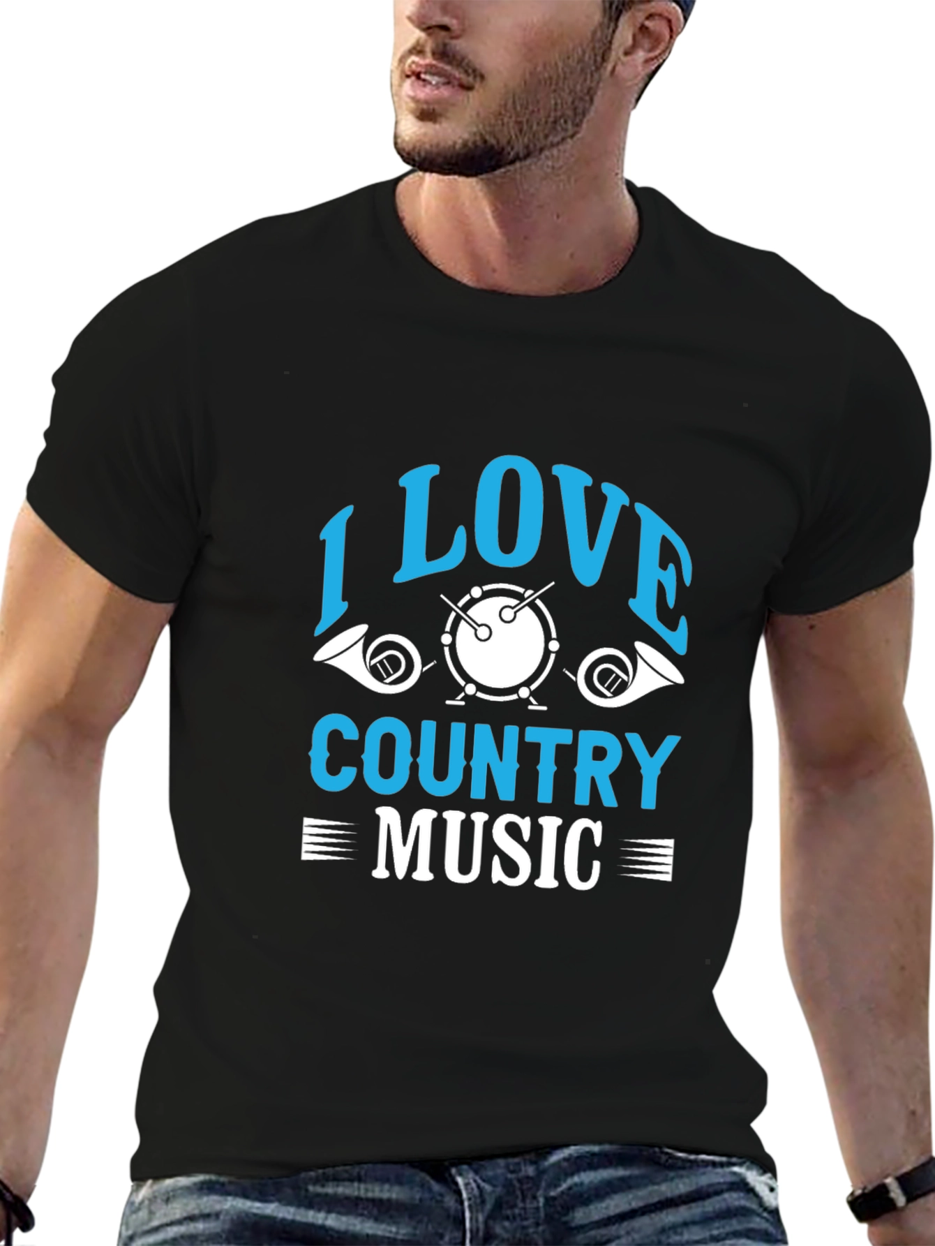 I Love Country Music Graphic T-Shirt