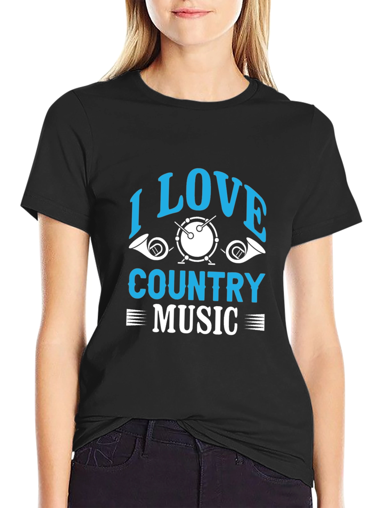 I Love Country Music Graphic T-Shirt