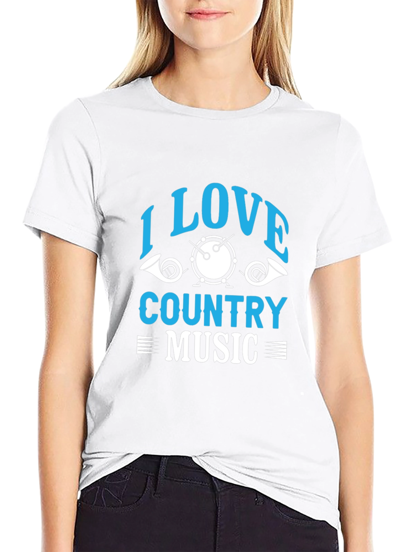 I Love Country Music Graphic T-Shirt