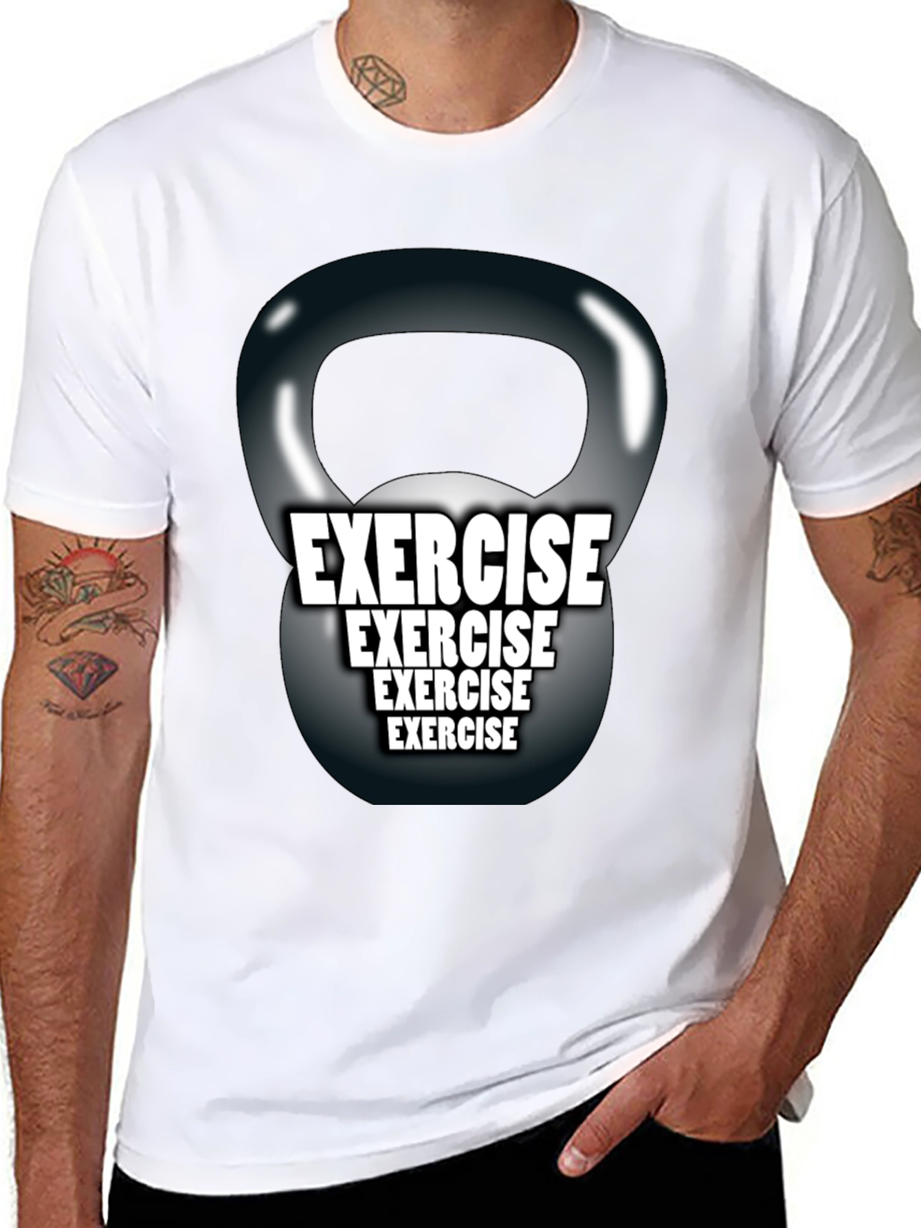 Exercise Kettlebell Graphic Tee