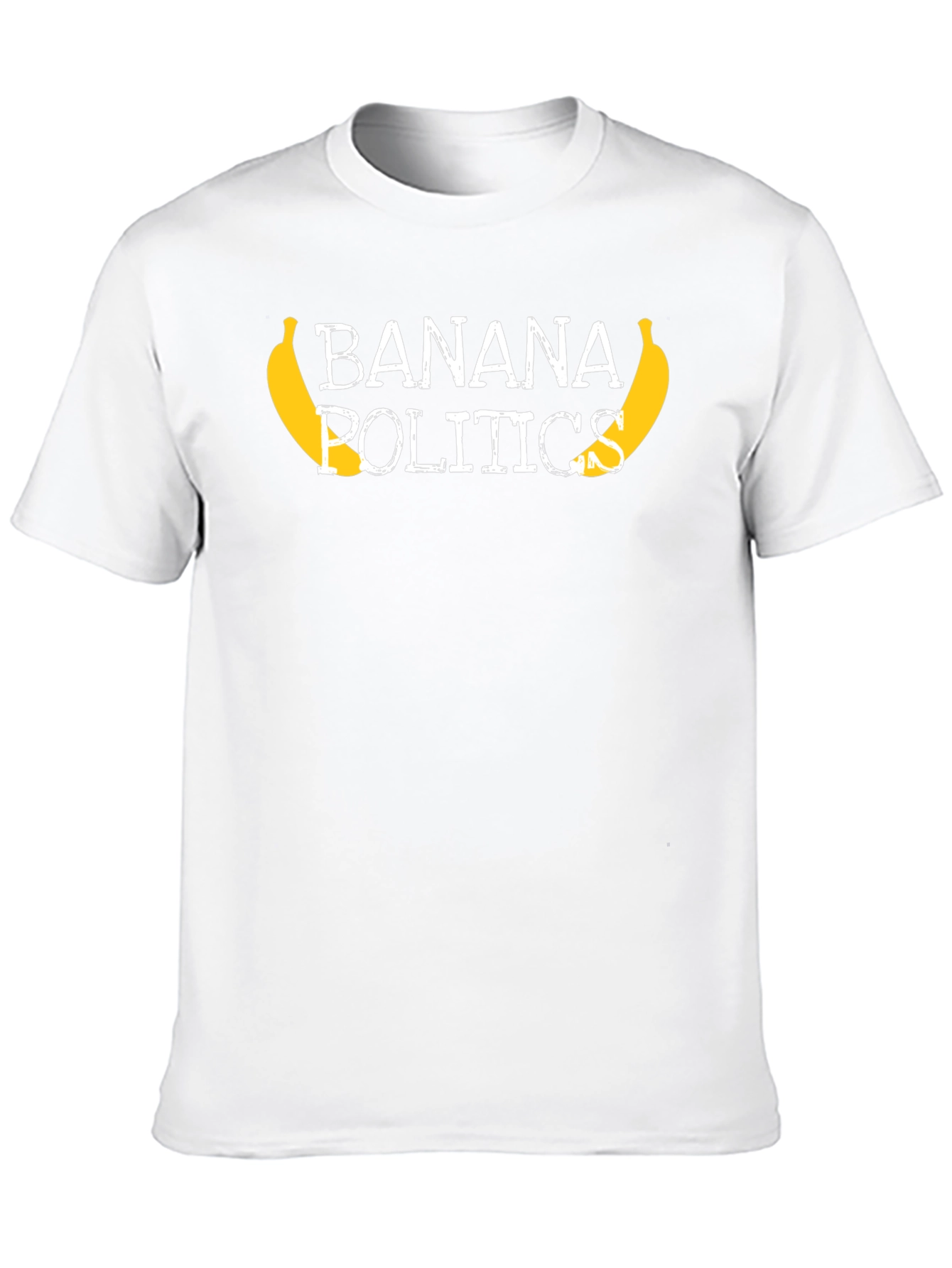 Banana Politics Graphic Tee - Unisex Black T-Shirt