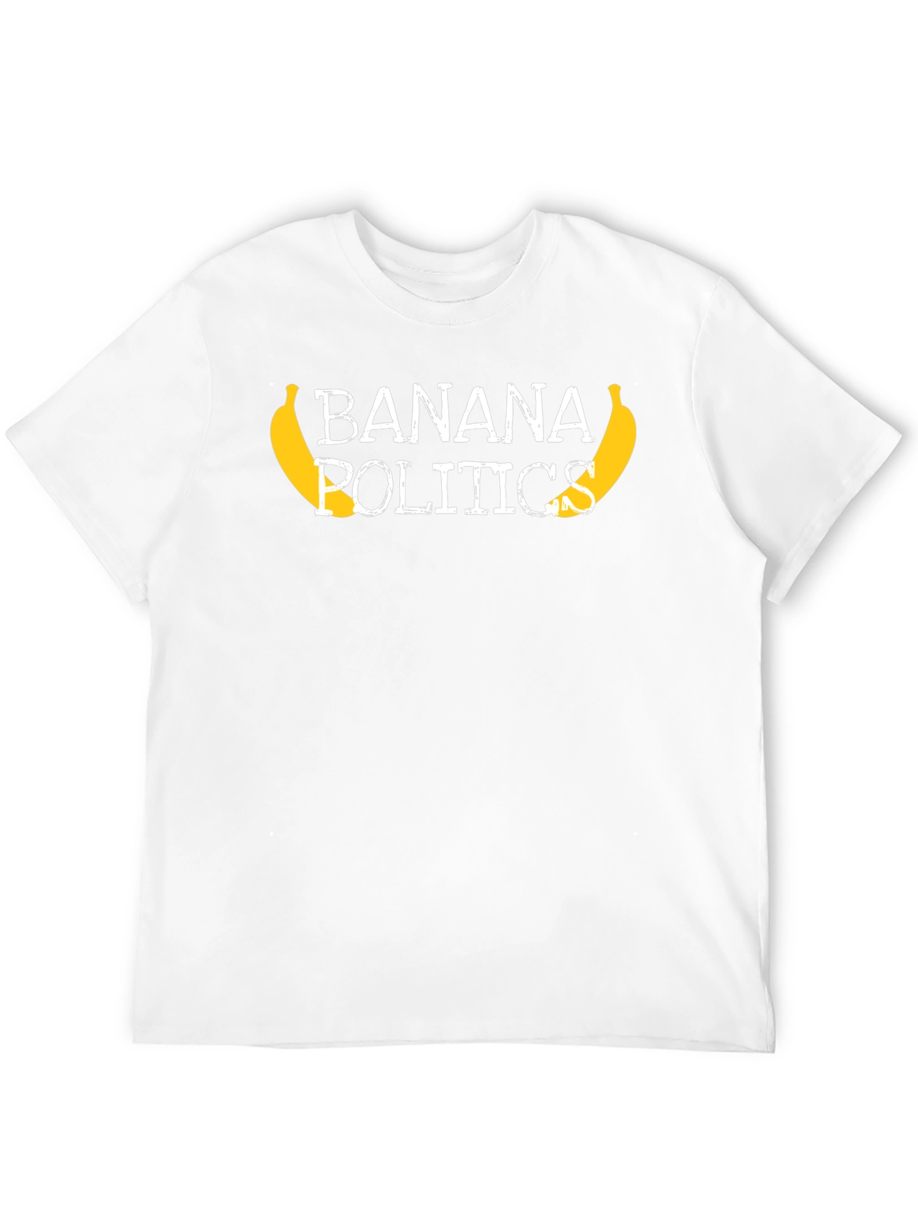 Banana Politics Graphic Tee - Unisex Black T-Shirt