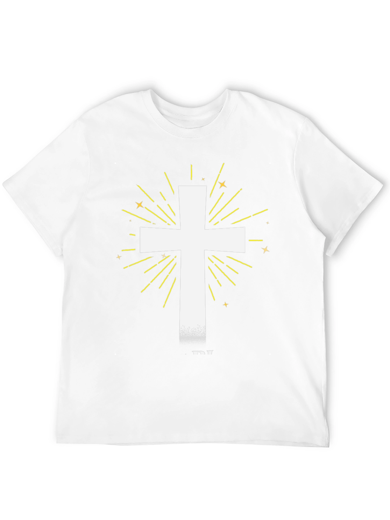 Radiant Cross Graphic Tee - Black