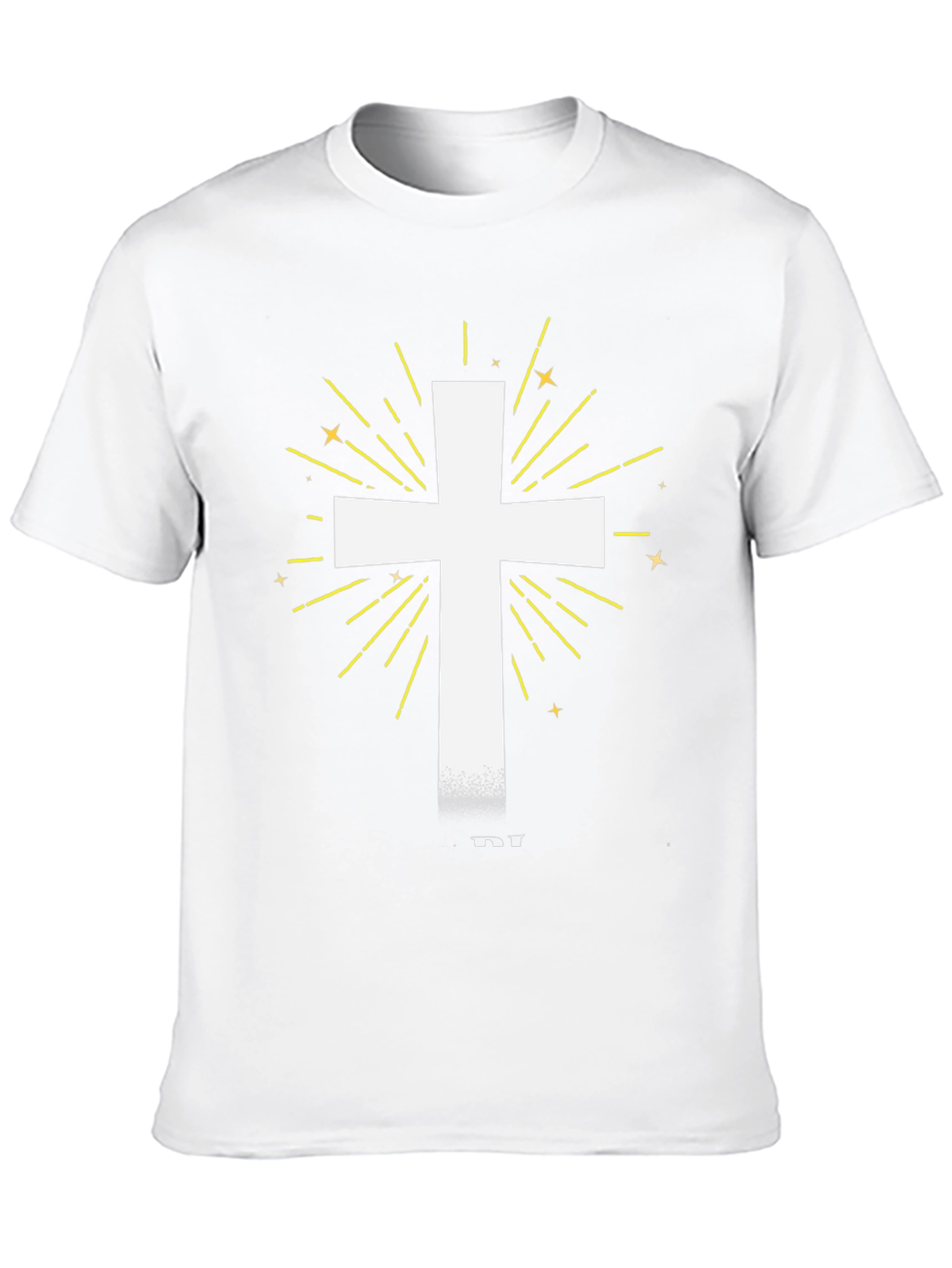 Radiant Cross Graphic Tee - Black