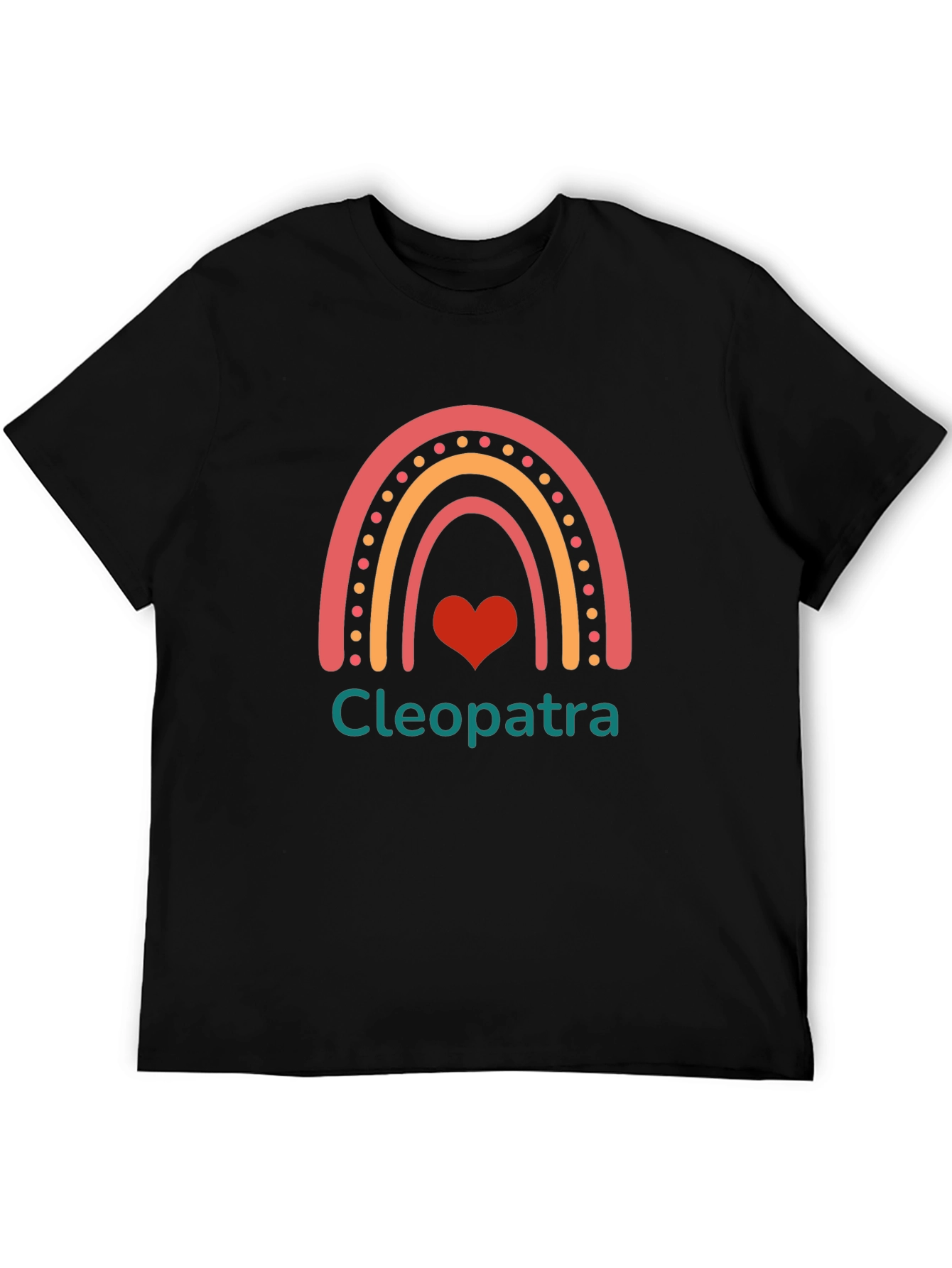 Rainbow Cleopatra Heart T-Shirt