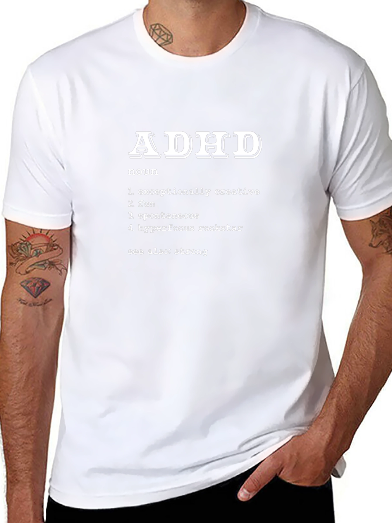 ADHD Definition T-Shirt - Creative Fun Spontaneous