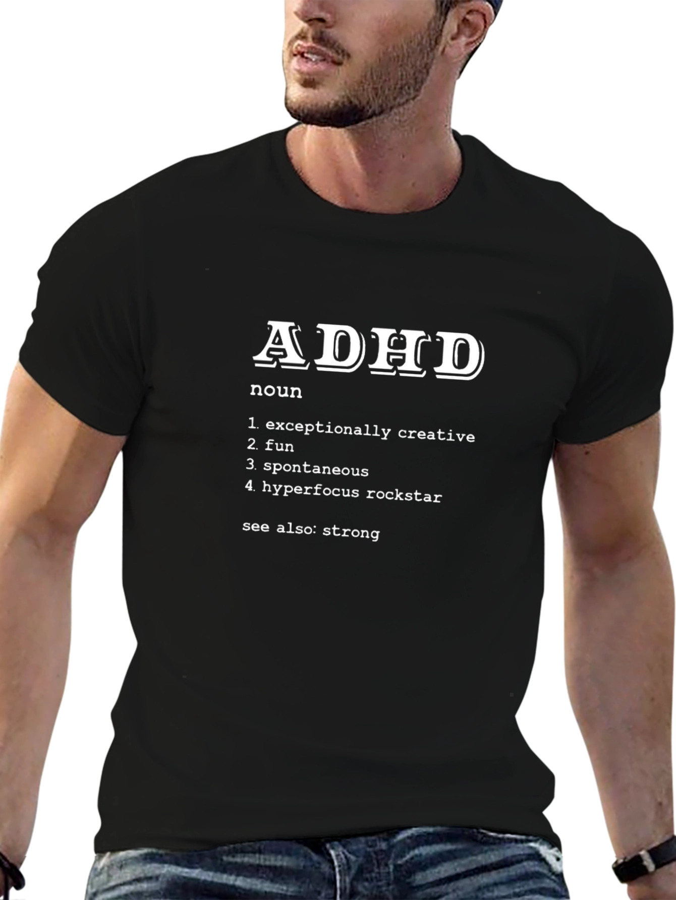 ADHD Definition T-Shirt - Creative Fun Spontaneous