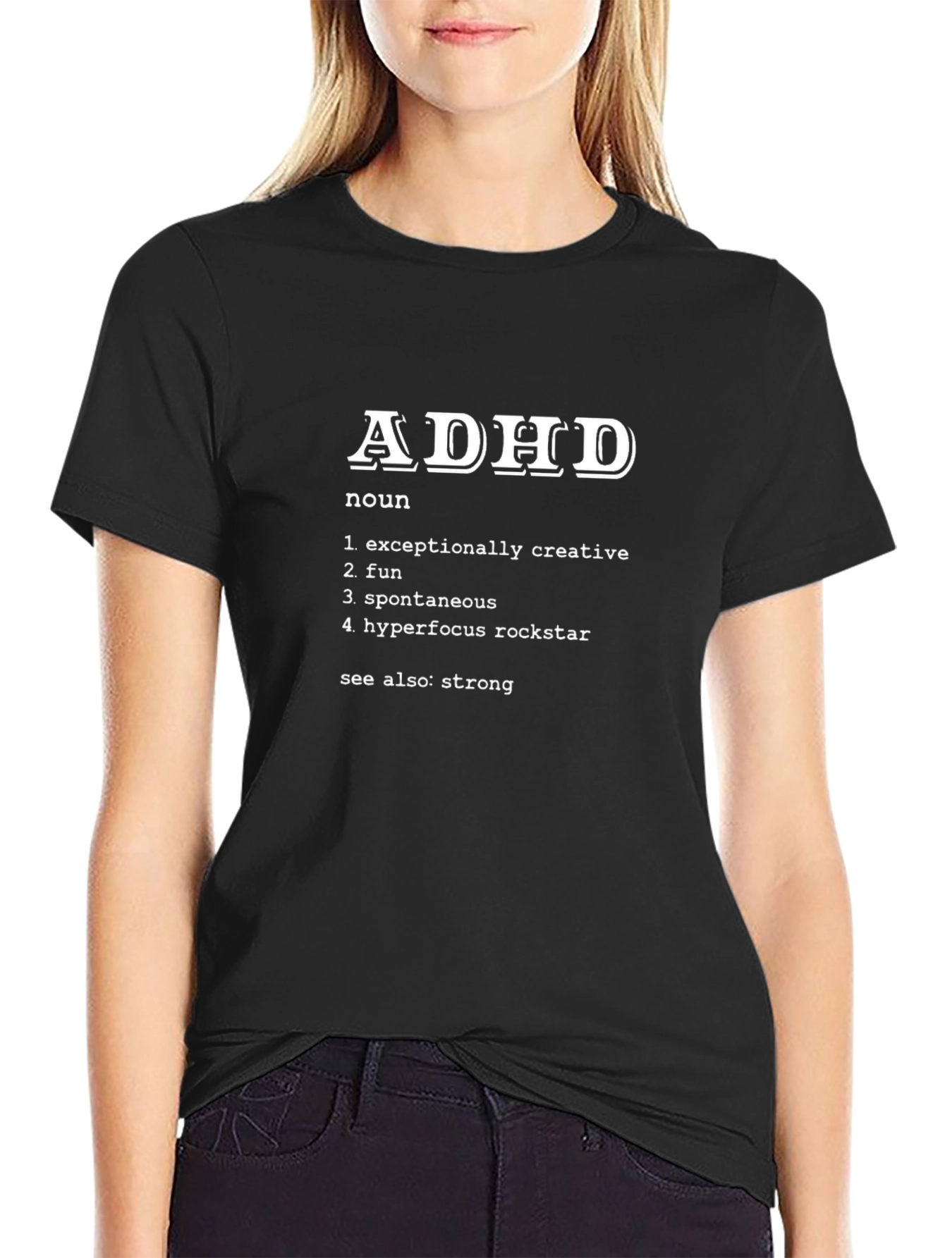 ADHD Definition T-Shirt - Creative Fun Spontaneous