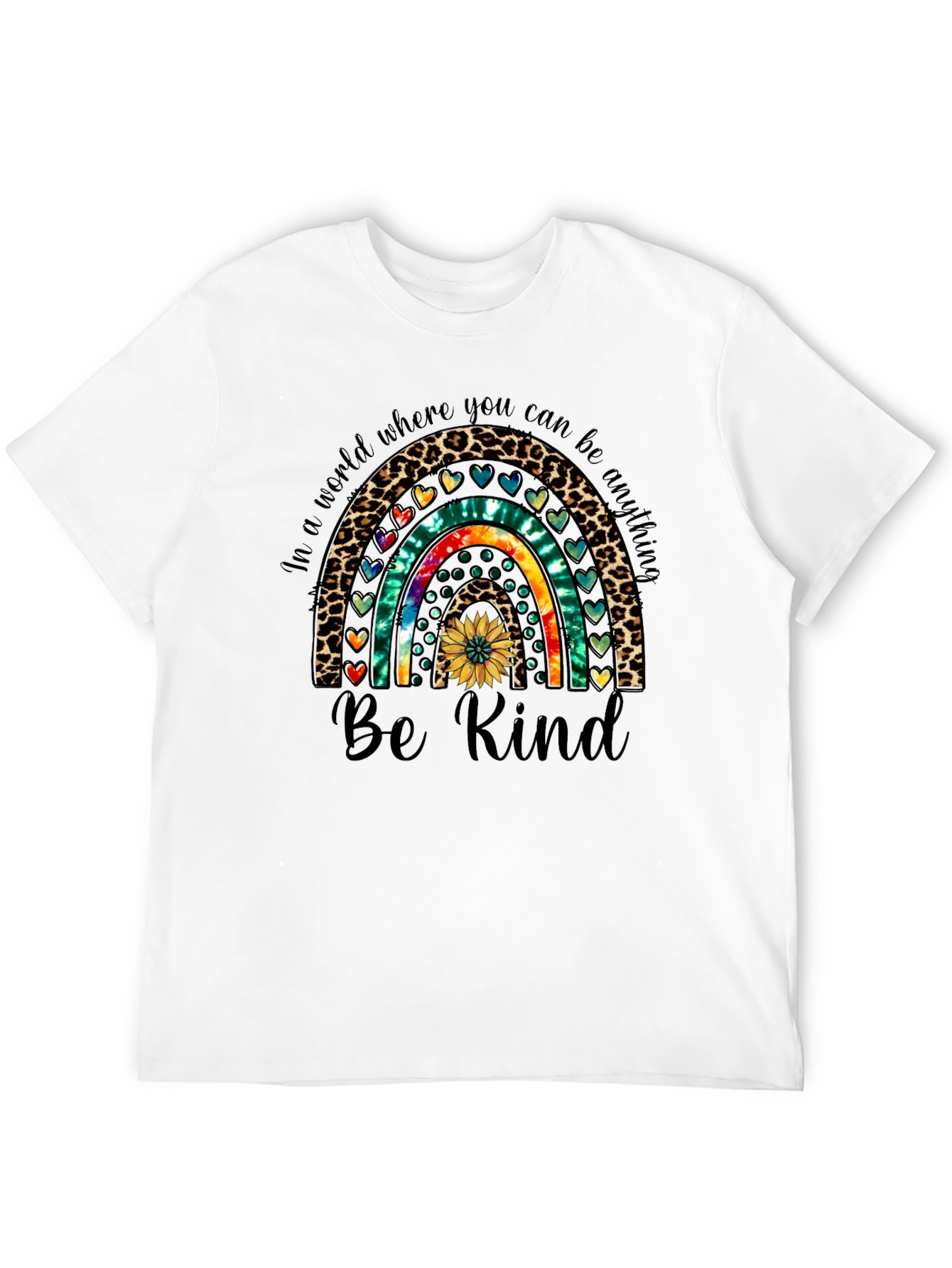 Be Kind Rainbow Graphic Tee