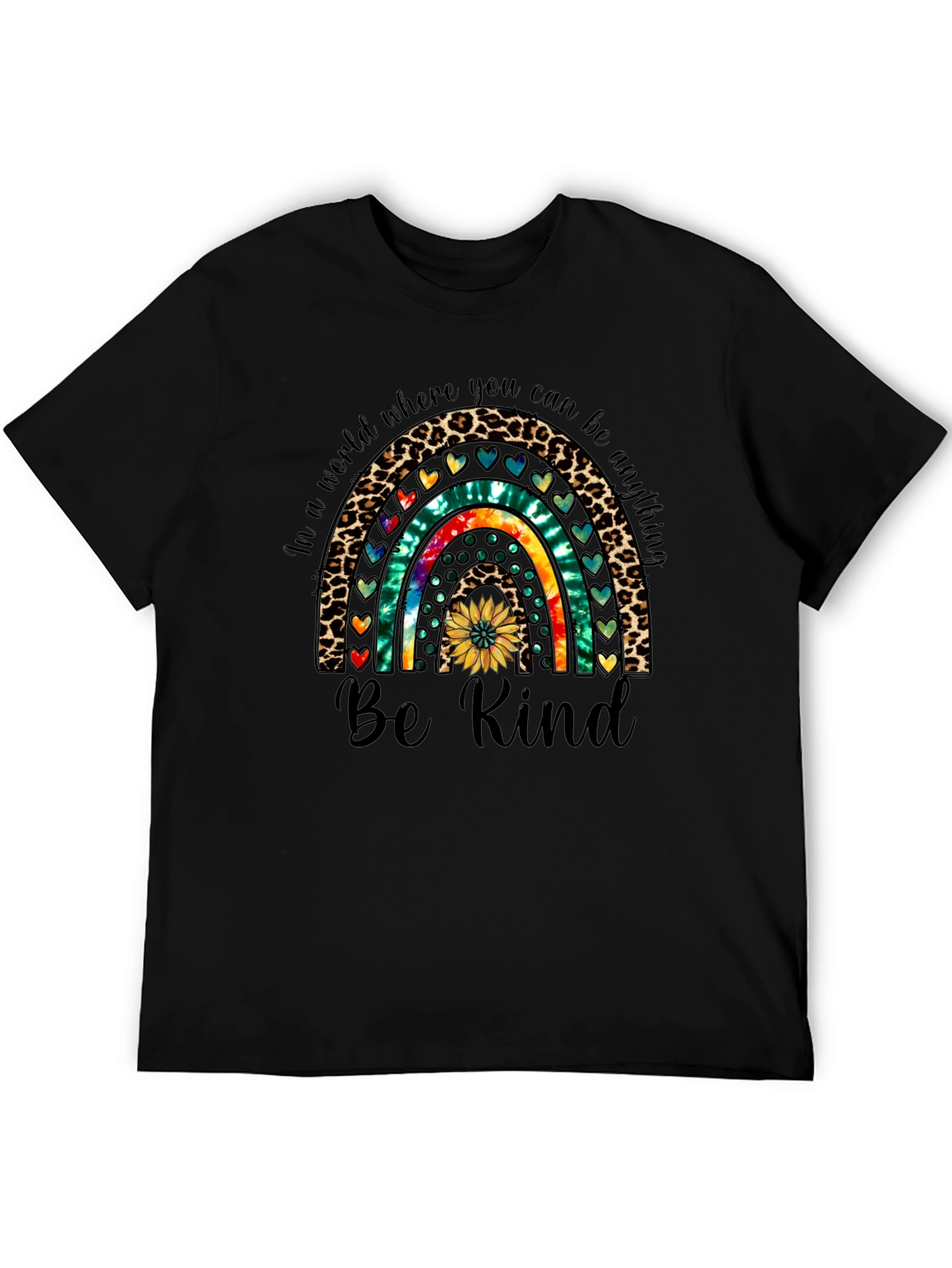 Be Kind Rainbow Graphic Tee