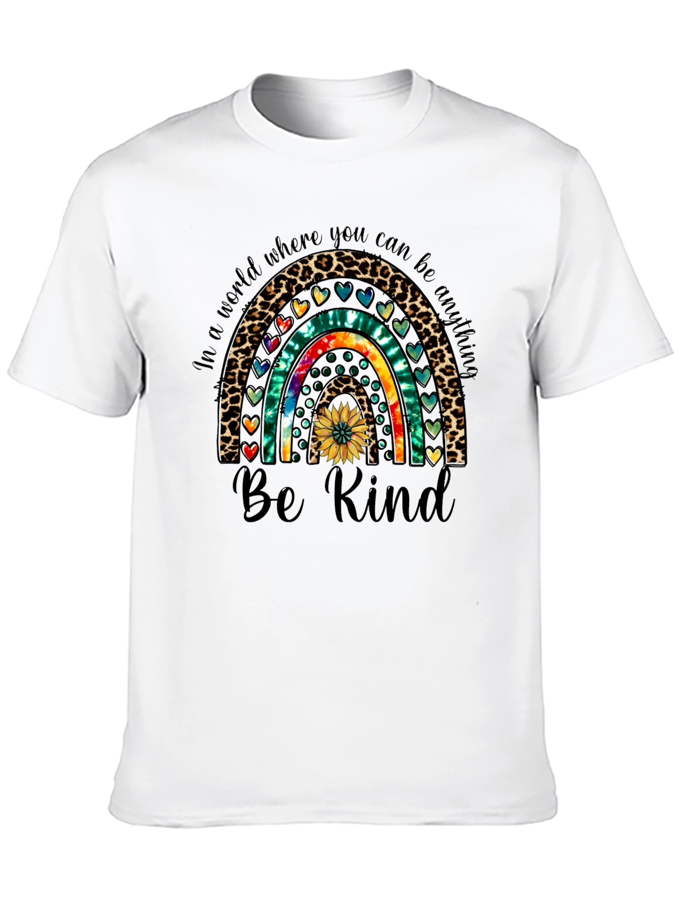 Be Kind Rainbow Graphic Tee