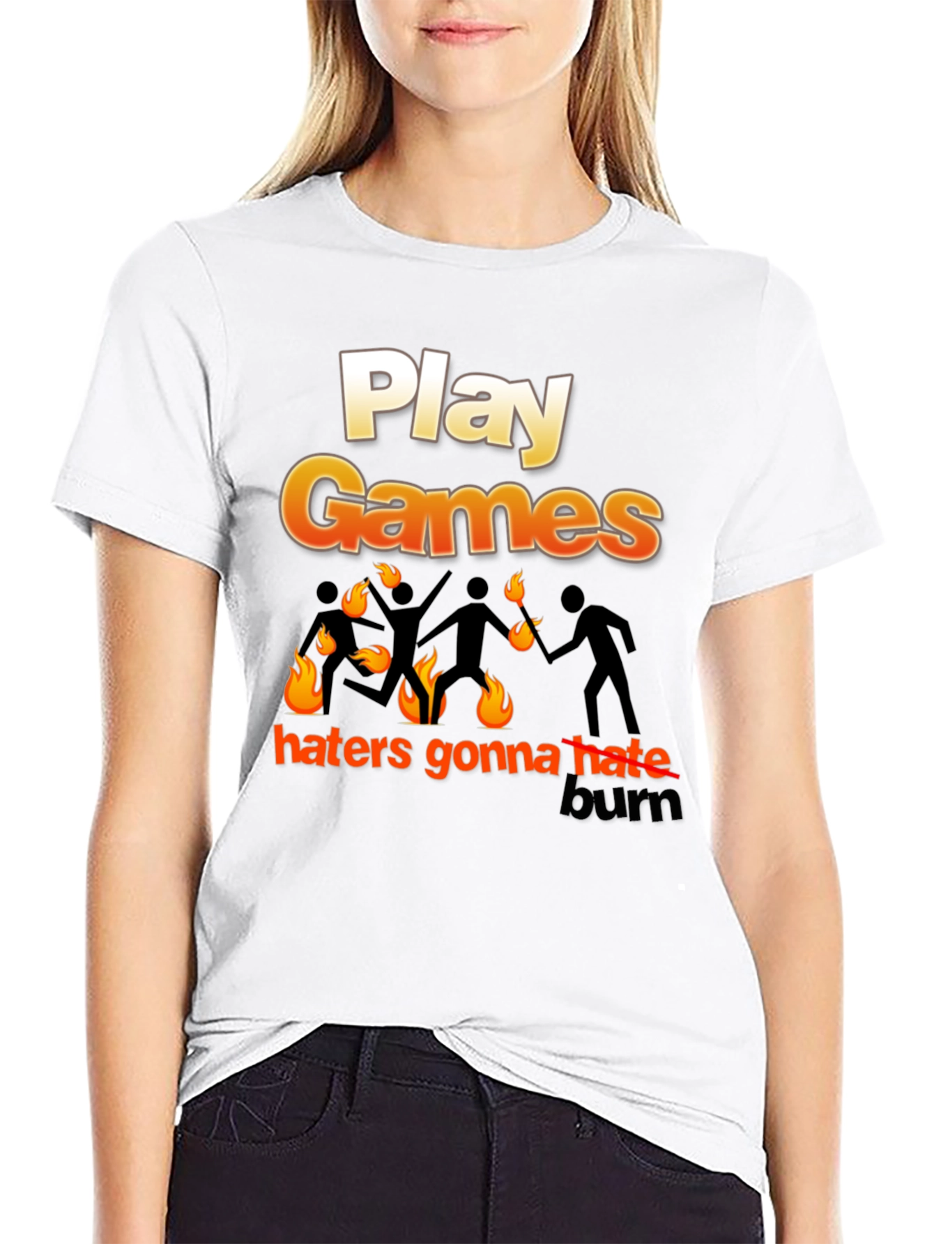 Play Games Haters Gonna Hate Mens T-Shirt