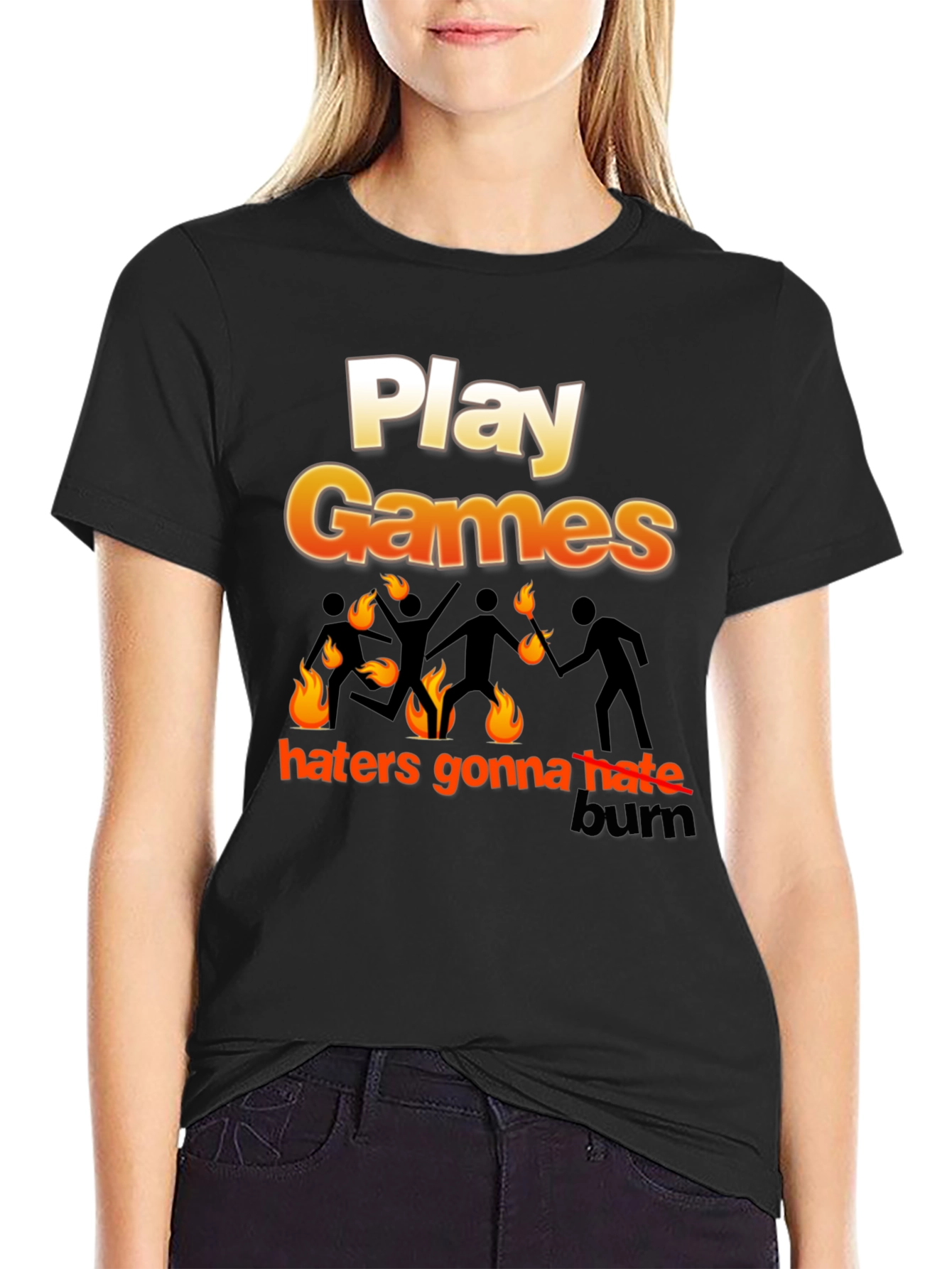 Play Games Haters Gonna Hate Mens T-Shirt