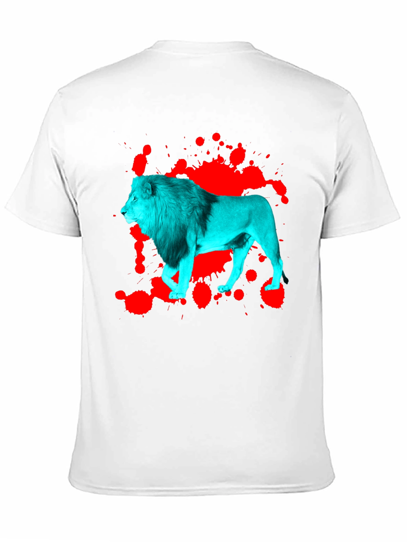 Bold Lion Graphic Tee - Black