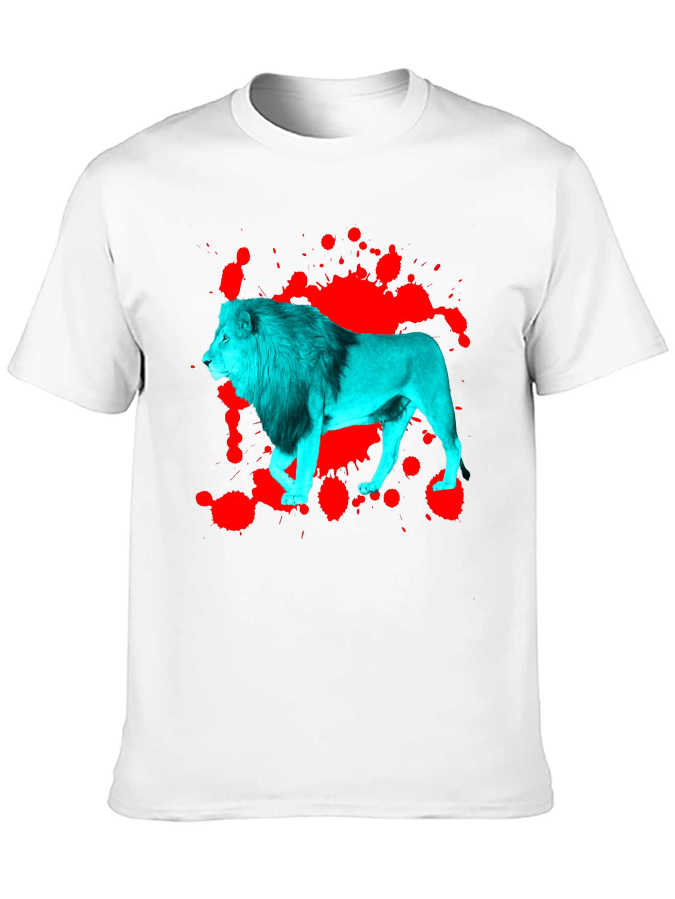 Bold Lion Graphic Tee - Black