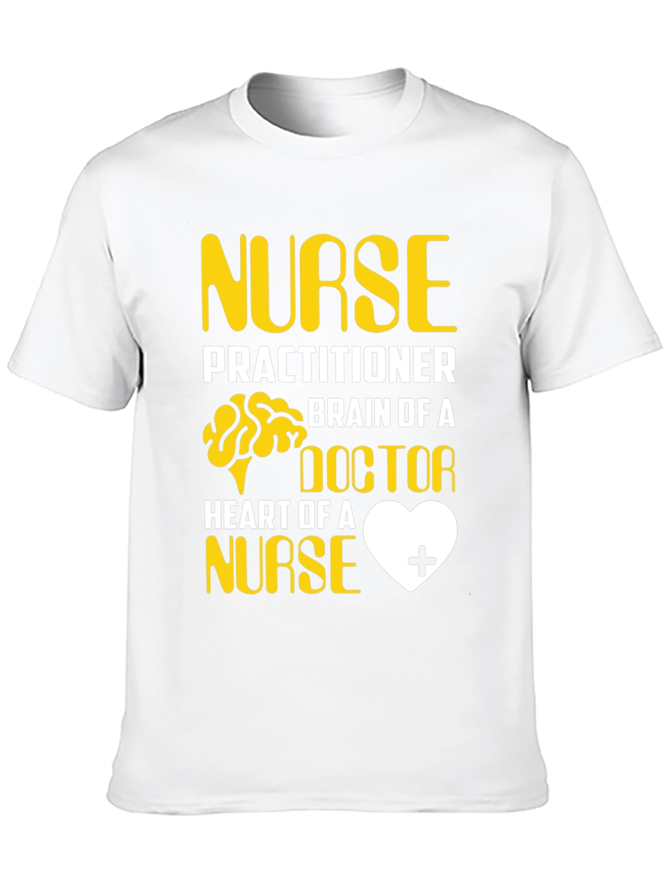 Nurse Practitioner Tee - Brains & Heart