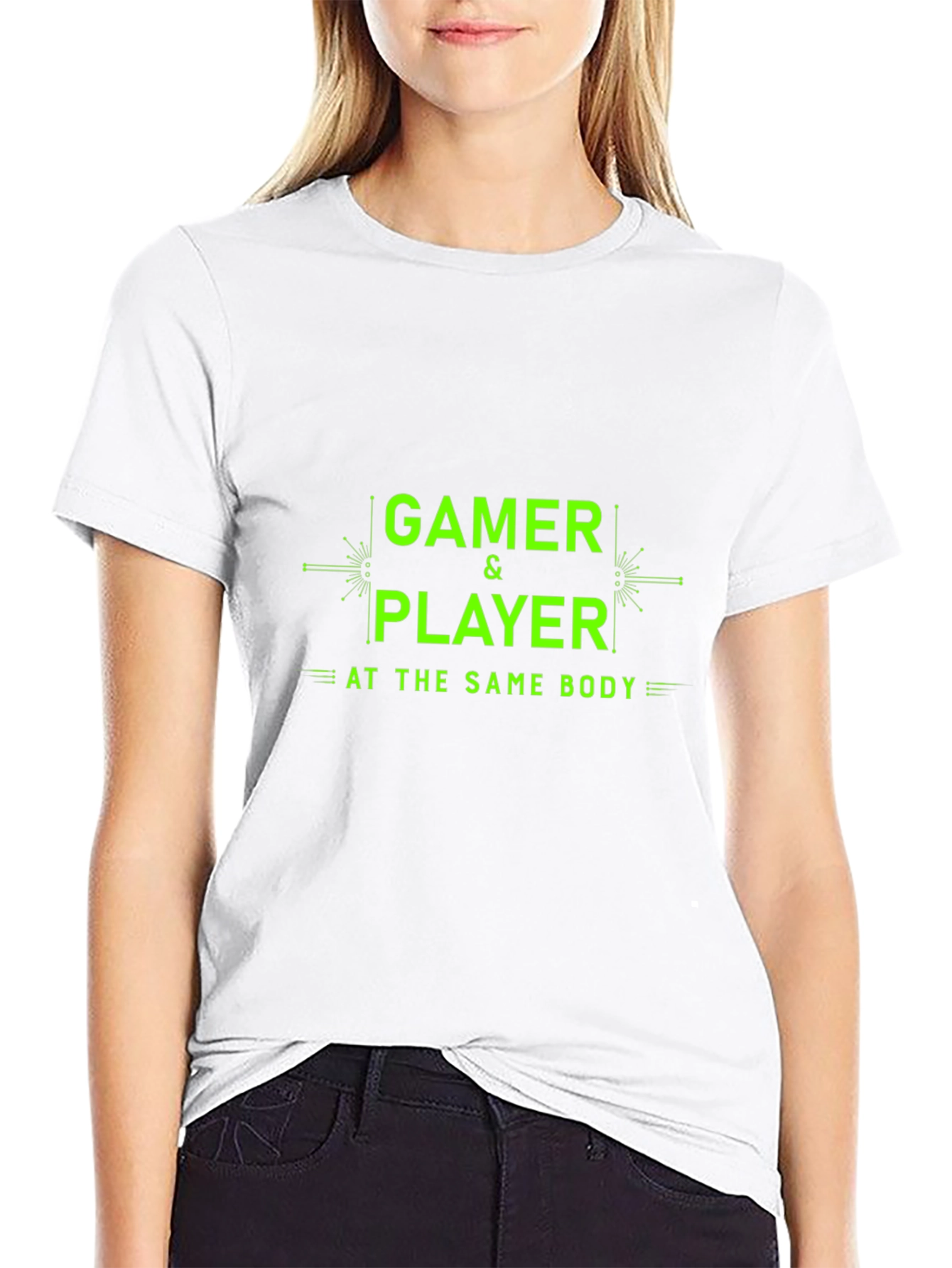 Gamer & Player T-Shirt - Black Cotton Tee