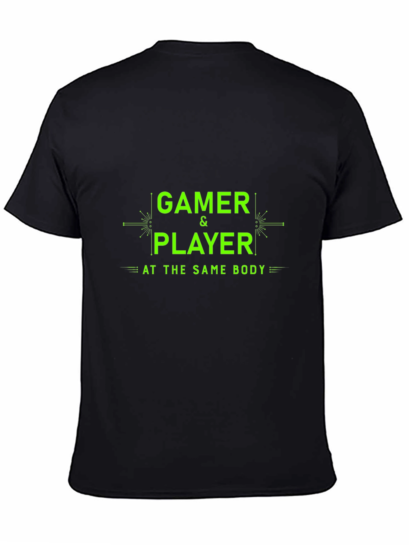 Gamer & Player T-Shirt - Black Cotton Tee