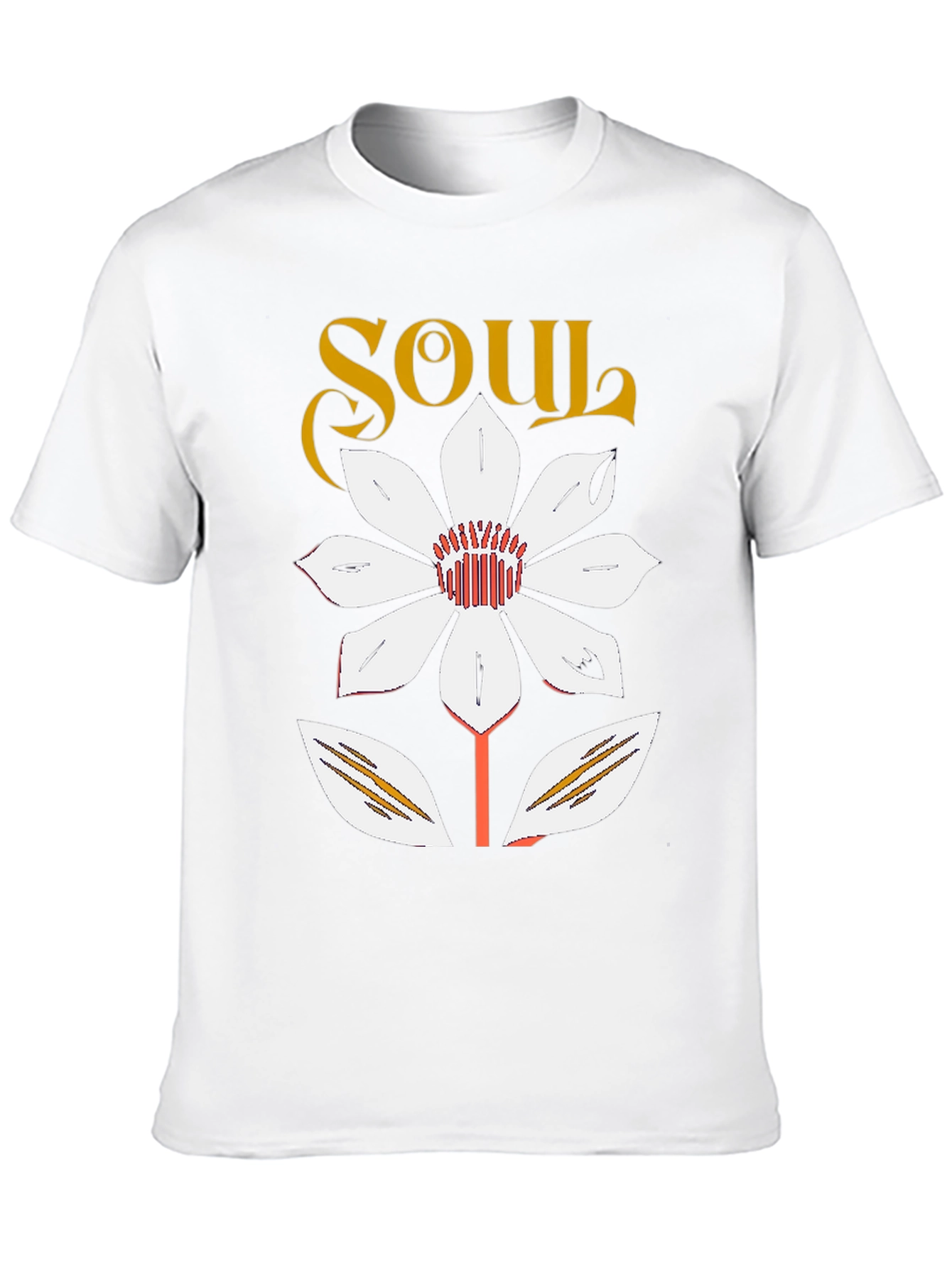 Soul Flower Graphic Tee - Trendy Casual Black T-Shirt