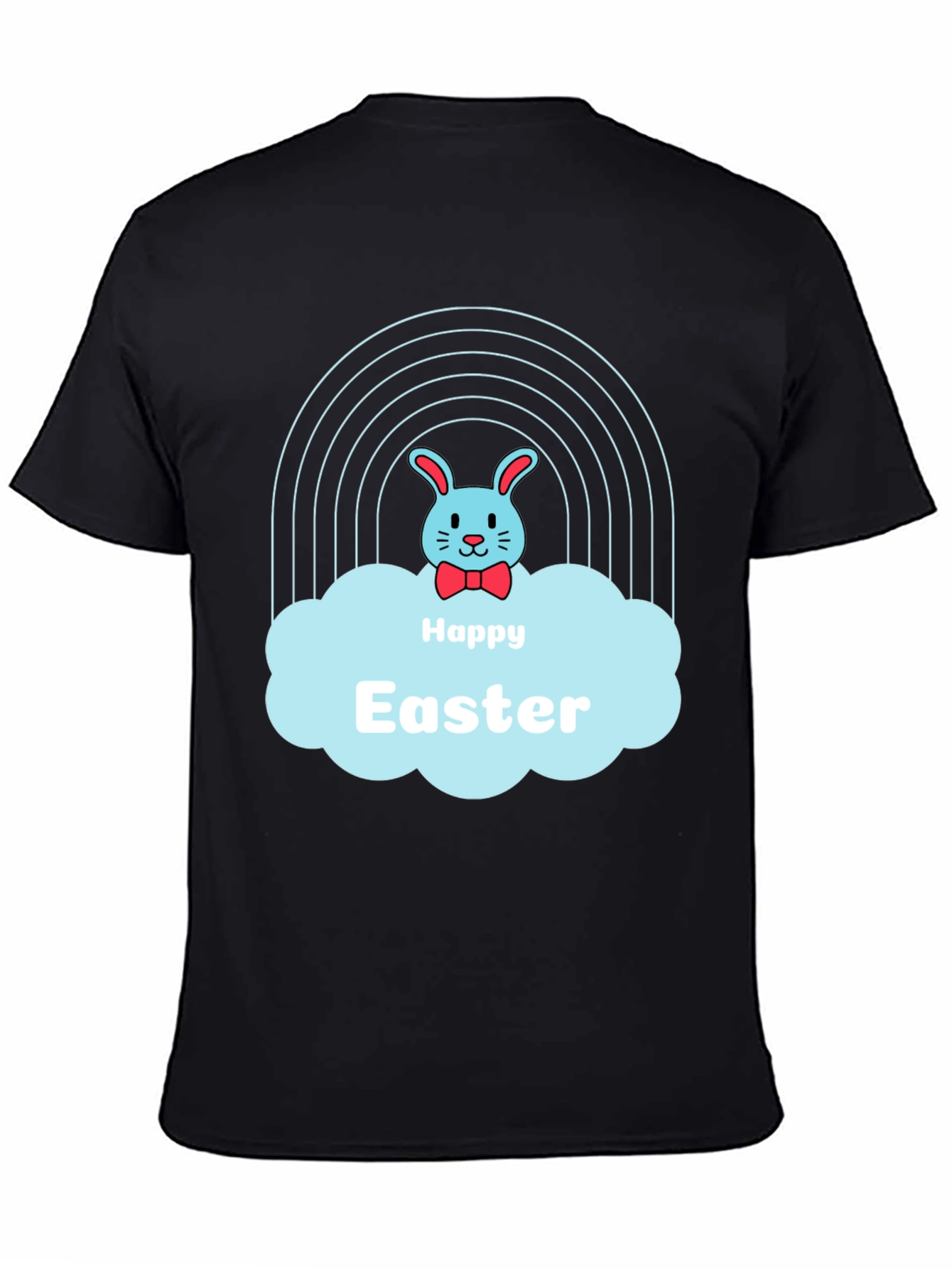 Happy Easter Bunny Rainbow Graphic Tee