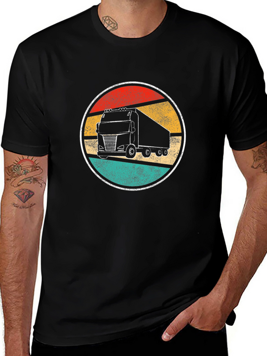 Retro Trucker T-Shirt - Vintage Style