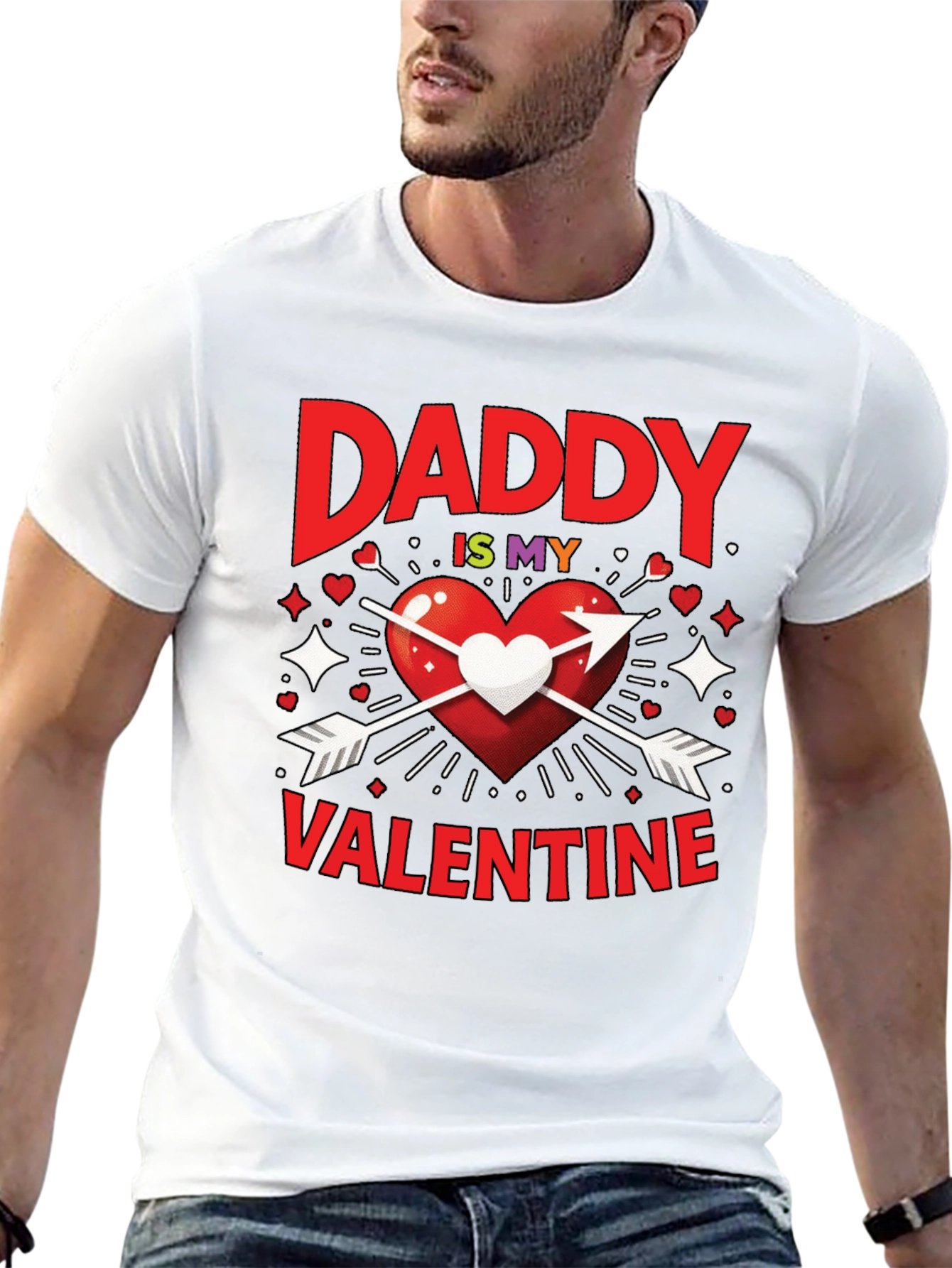 Daddy is My Valentine Graphic T-Shirt