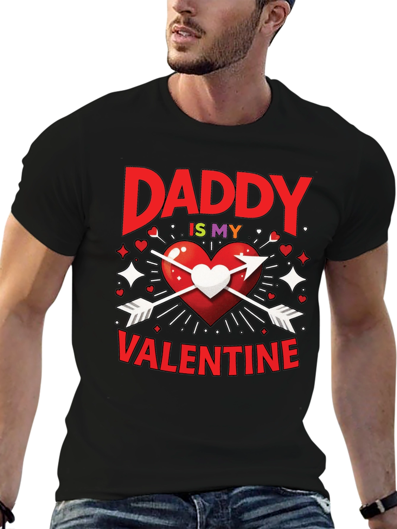 Daddy is My Valentine Graphic T-Shirt
