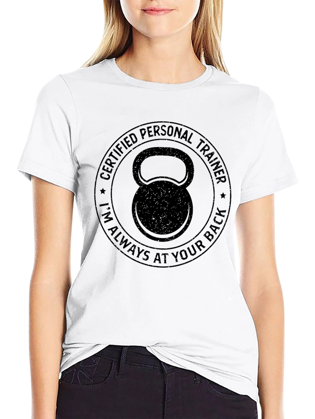 Certified Personal Trainer T-Shirt - Kettlebell Design
