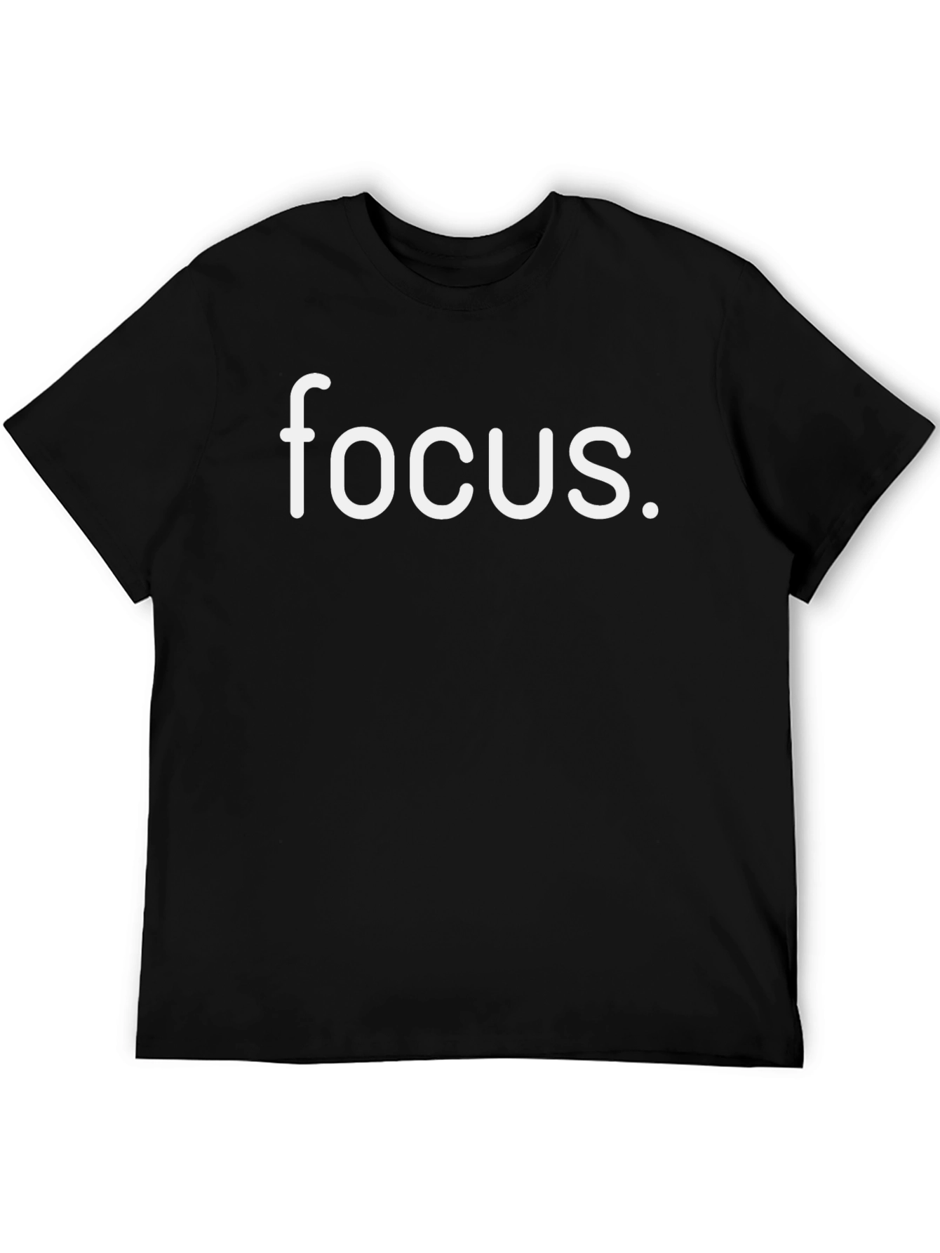 Focus Graphic Tee - Stylish Black T-Shirt