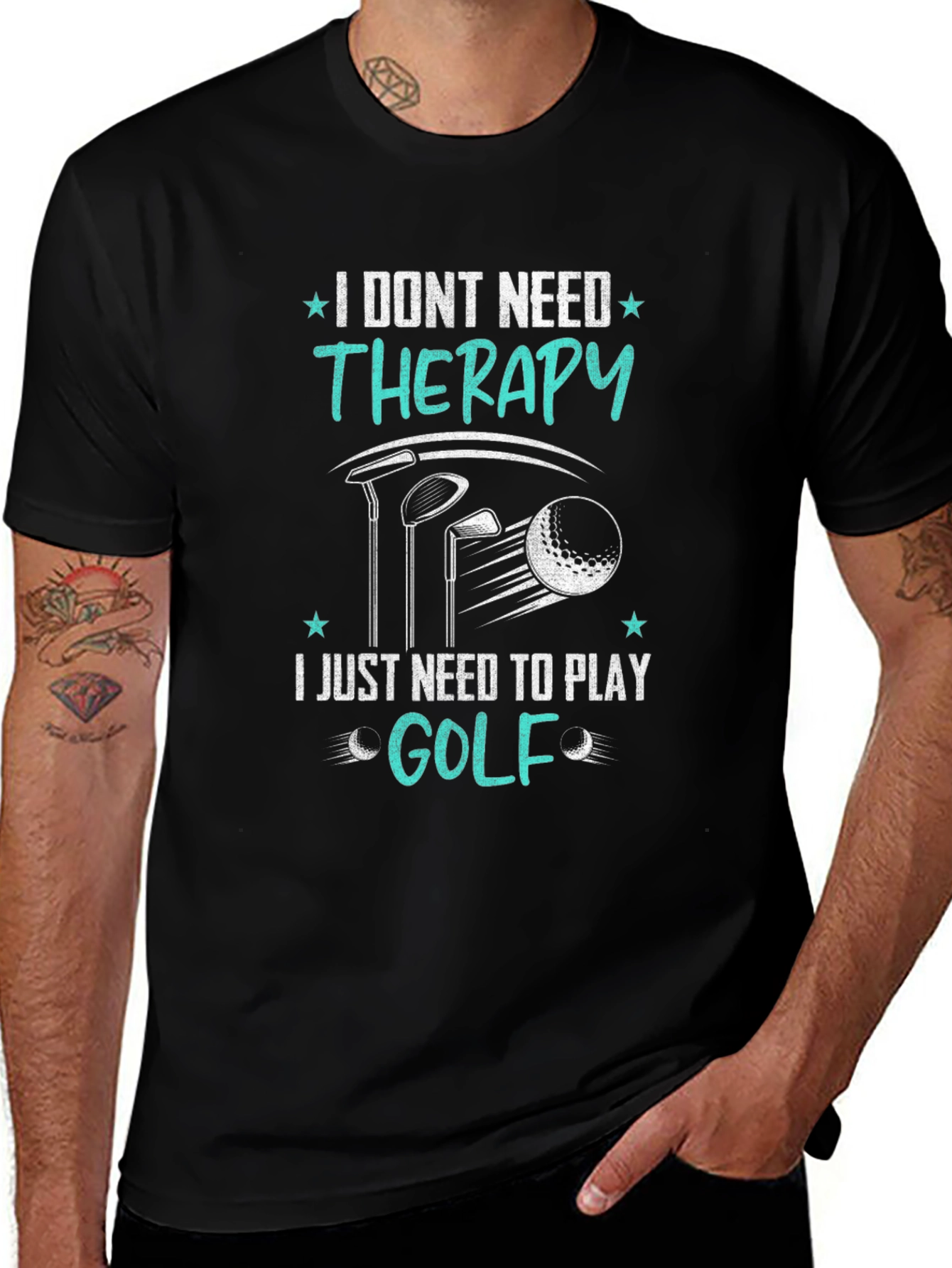 Golf Therapy T-Shirt - Funny Golfing Tee