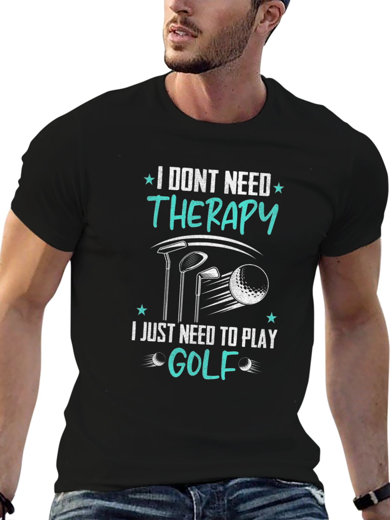 Golf Therapy T-Shirt - Funny Golfing Tee