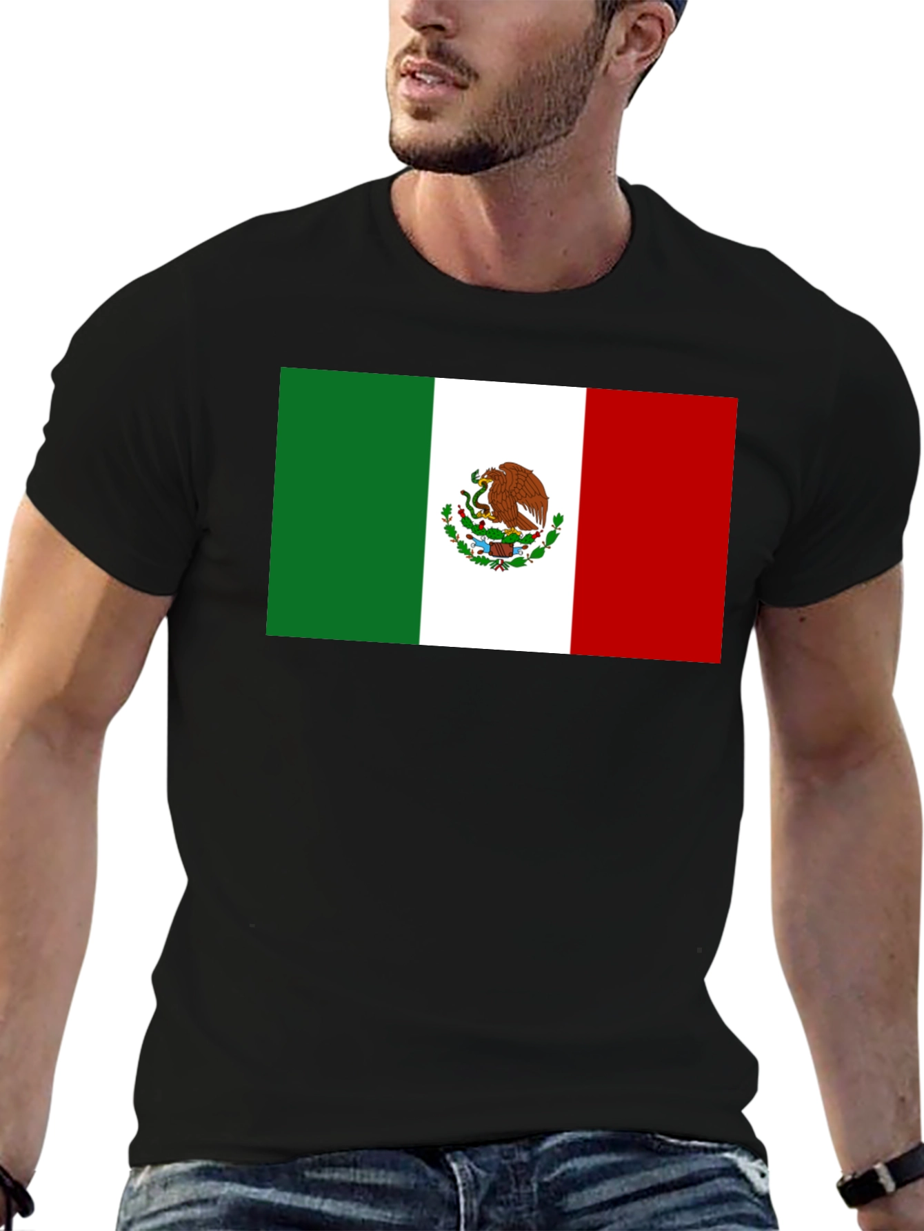 Mexico Flag T-Shirt - Black - National Pride