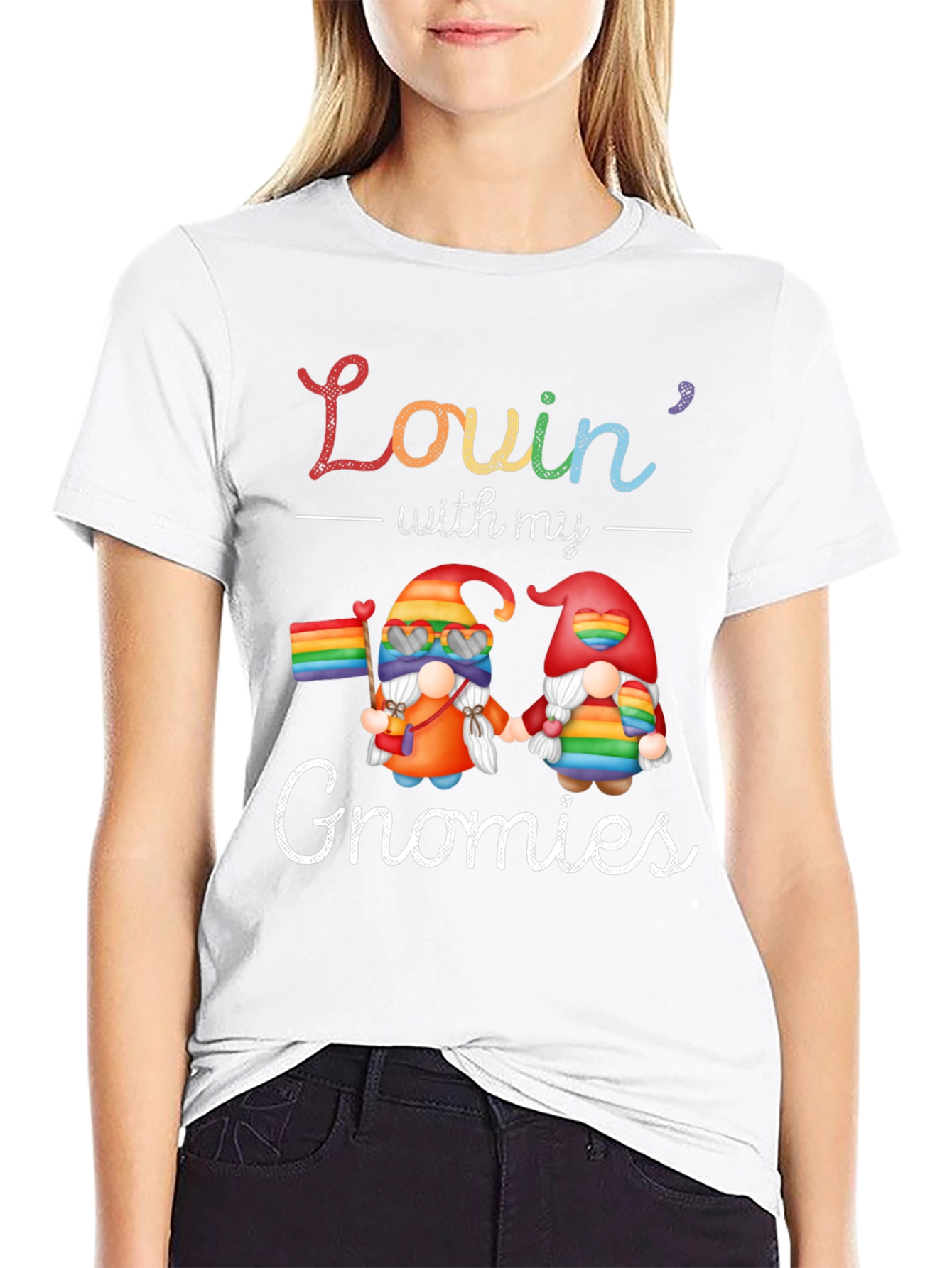 Lovin With My Gnomies Pride T-Shirt