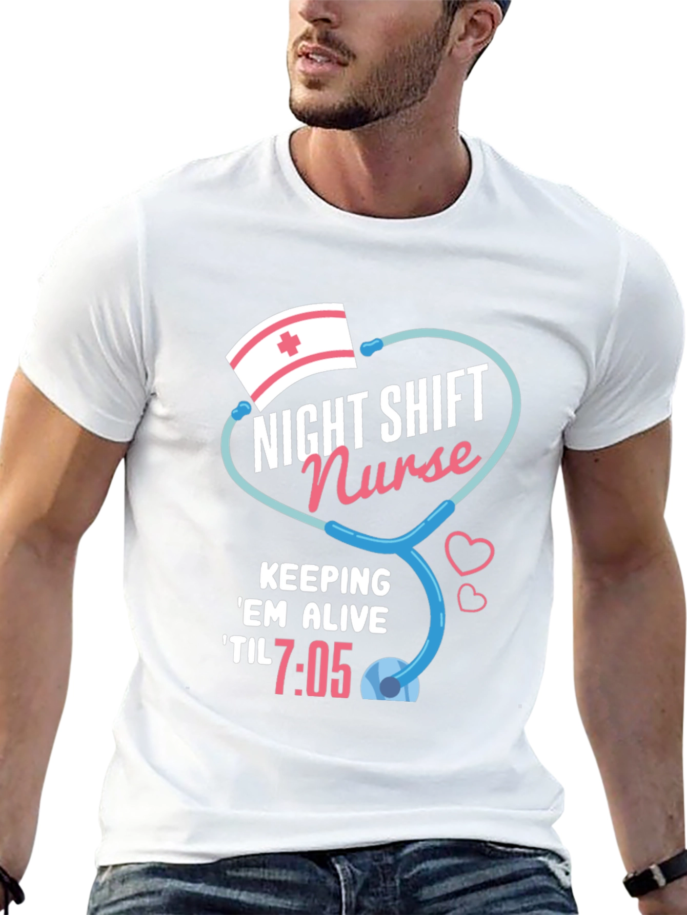 Night Shift Nurse T-Shirt - Til 7:05