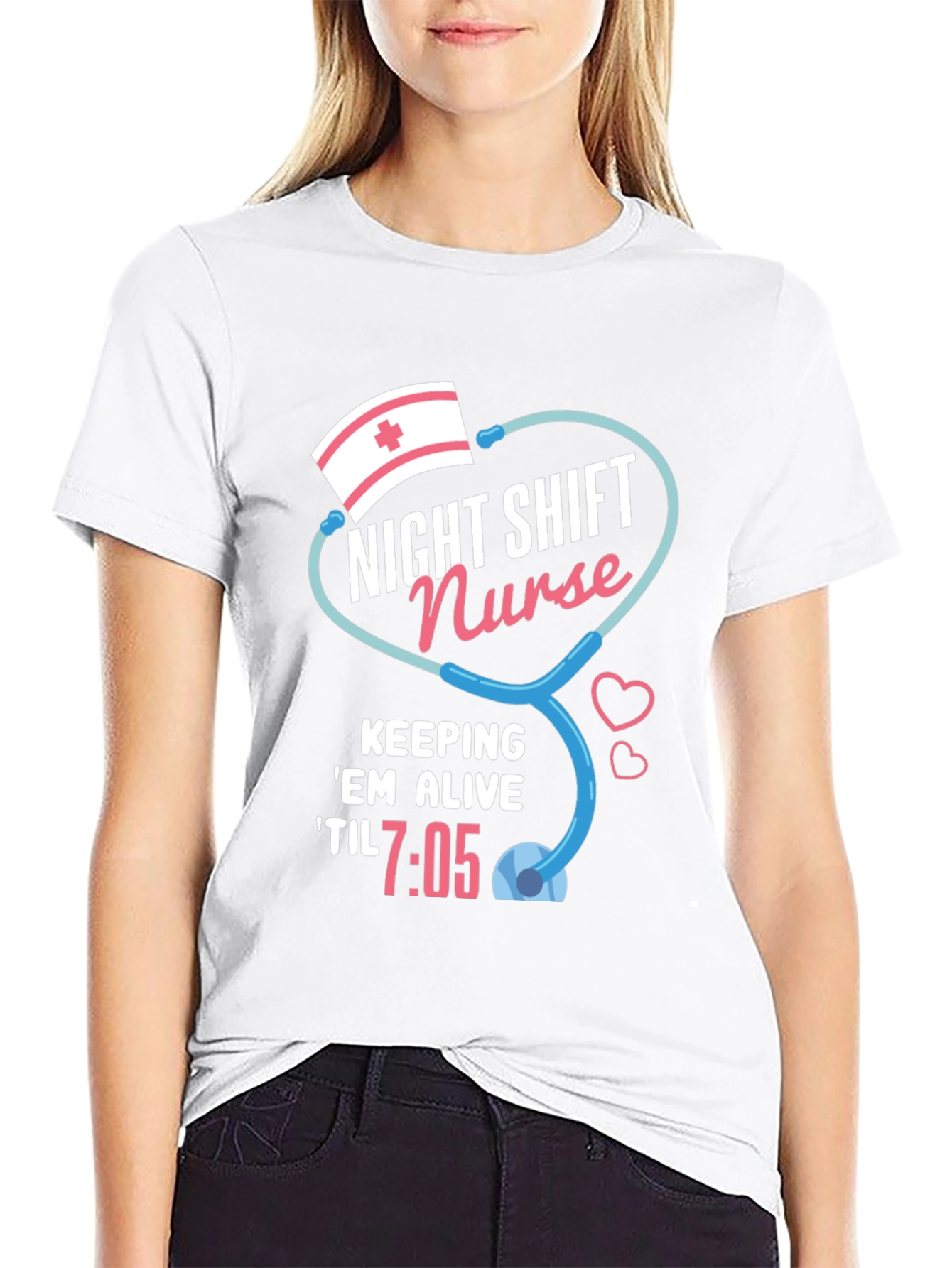 Night Shift Nurse T-Shirt - Til 7:05