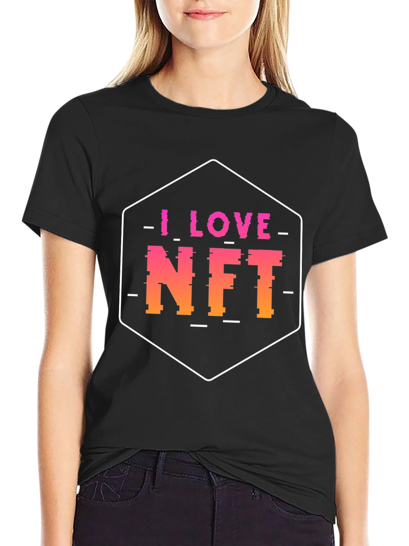 I Love NFT Black T-Shirt